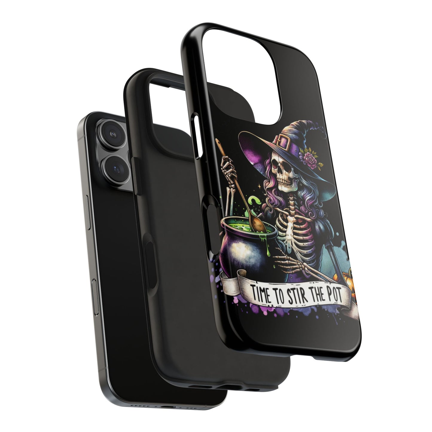 Time to stir the pot, Halloween themed Phone case- iPhone compatible Models 11-16