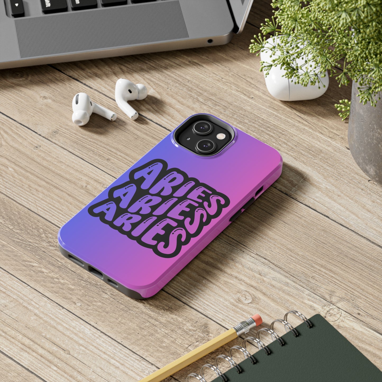 Ombre Aries Tough iPhone Case iPhone 14 accessories