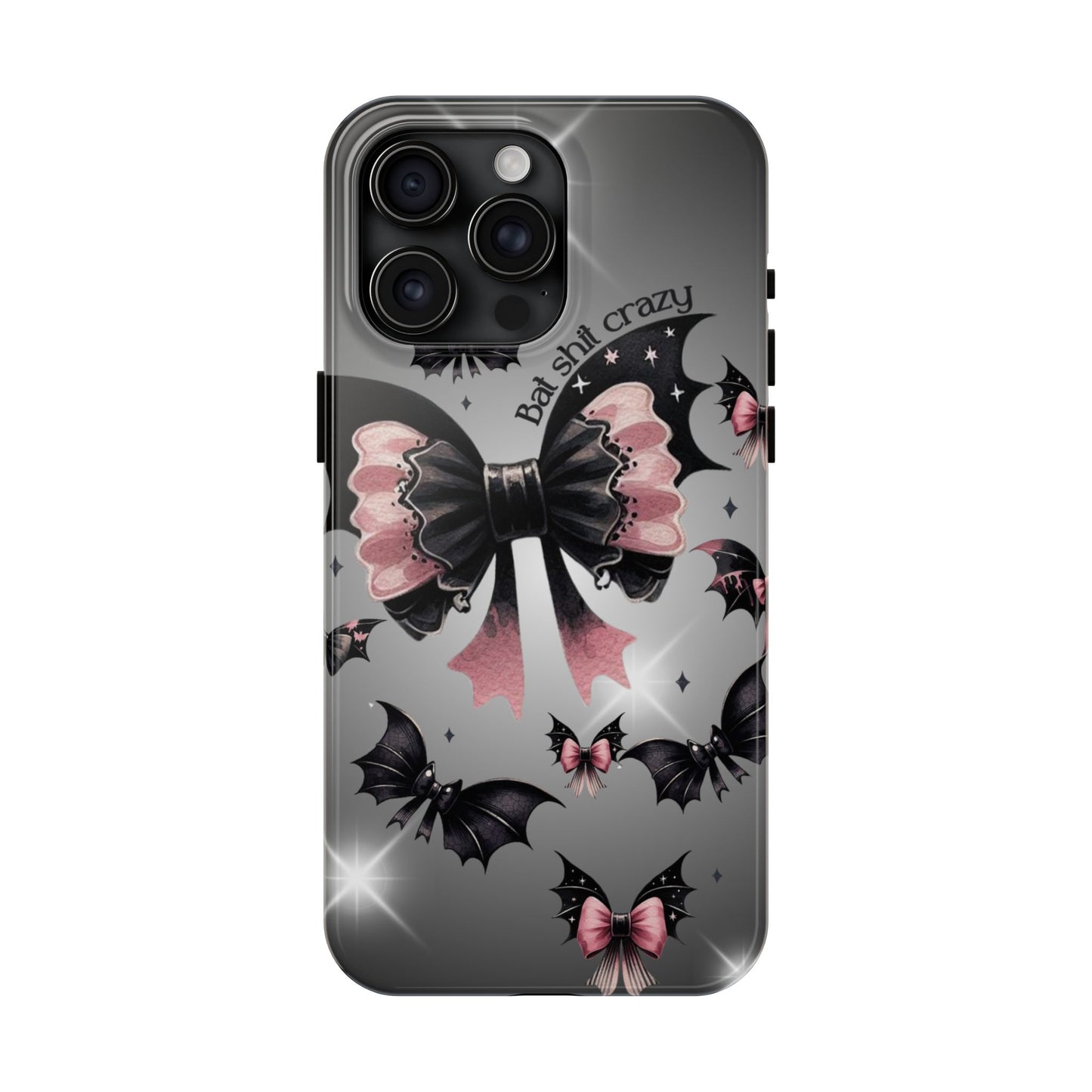 Bat Shit Crazy- Halloween themed Phone case- iPhone compatible Models 11-16
