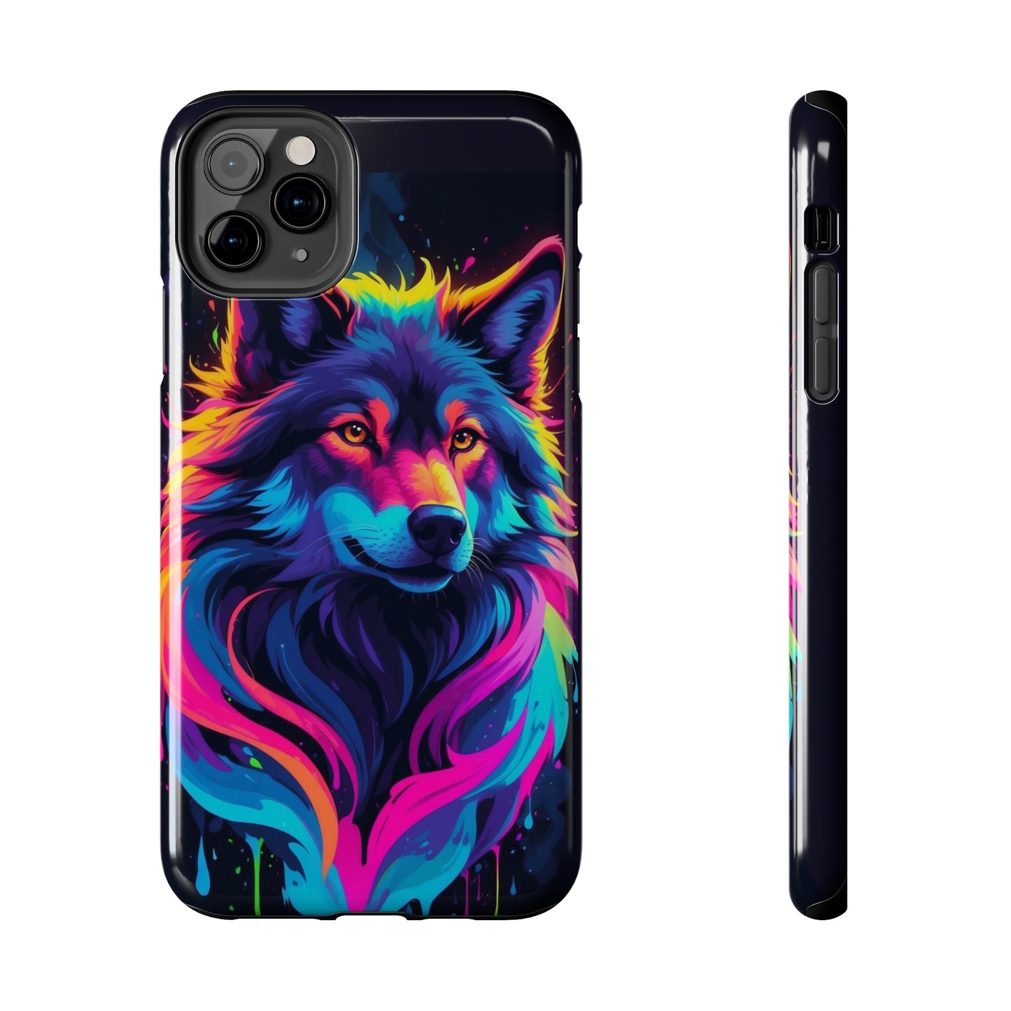 Neon Wolf/ Tough iPhone Case/ iPhone accessories/ Nature
