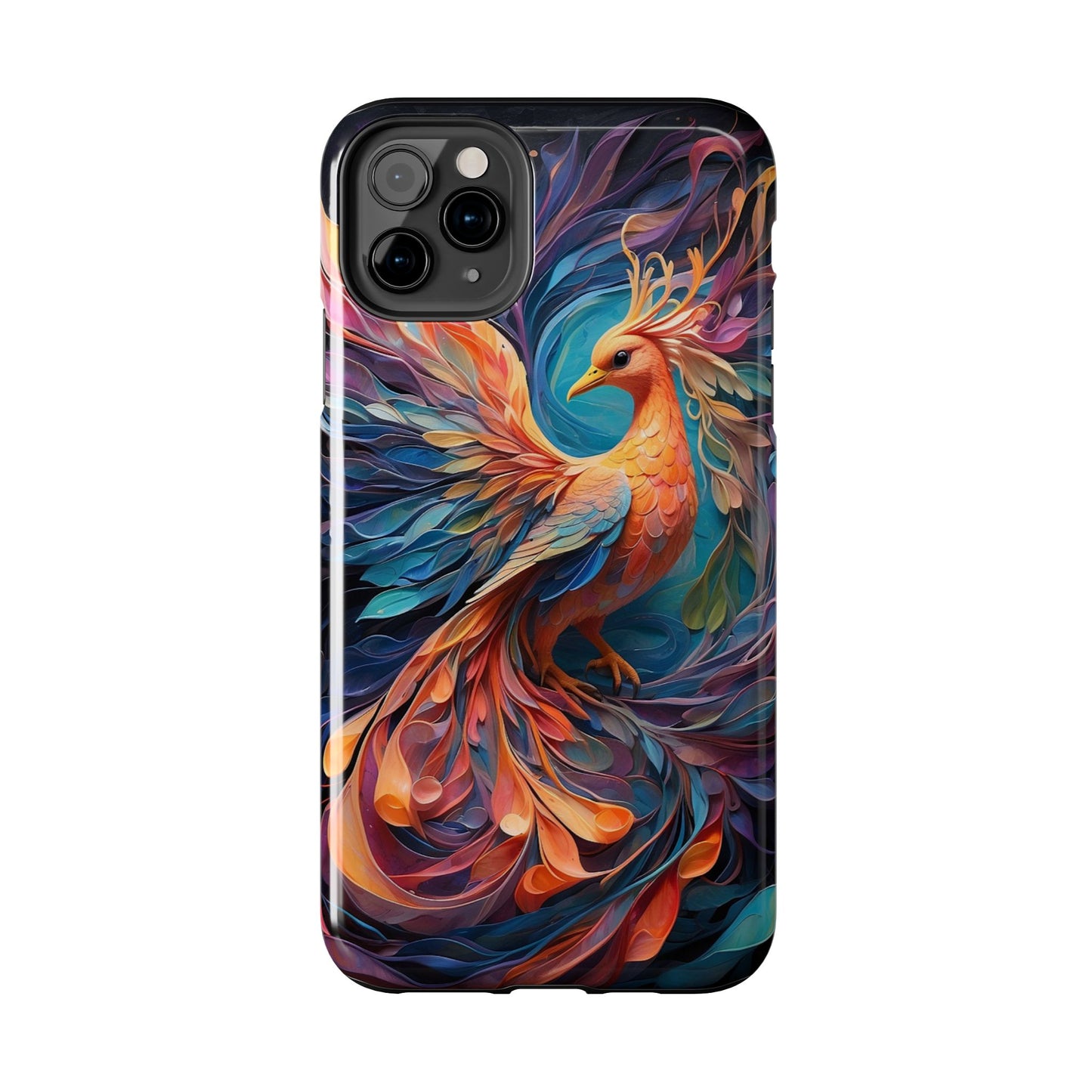 Colorful phoenix phone case-Compatible with iPhone models