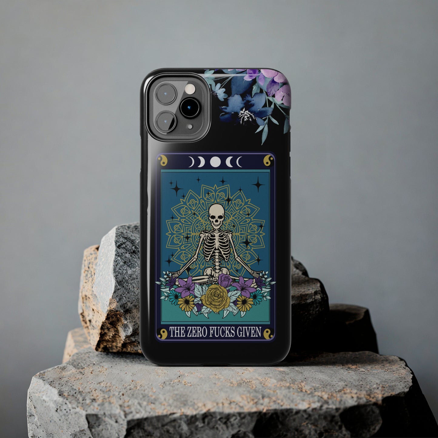 "zero f*cks givin" tarot card Tough Phone Cases