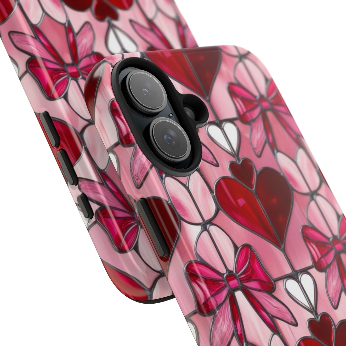 Valentines stained glass Phone Case