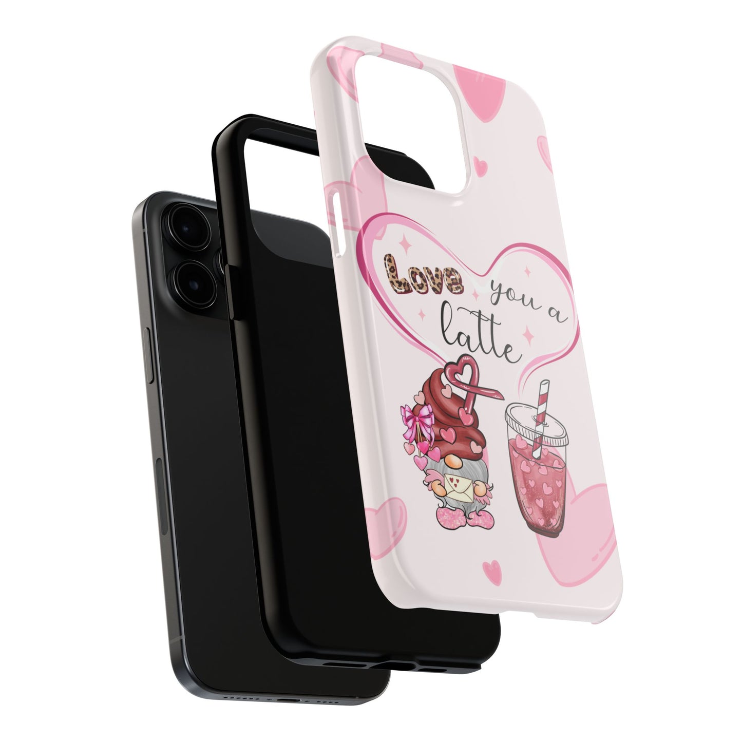 Love you a latte-Valentines day iPhone case- Romantic & stylish design