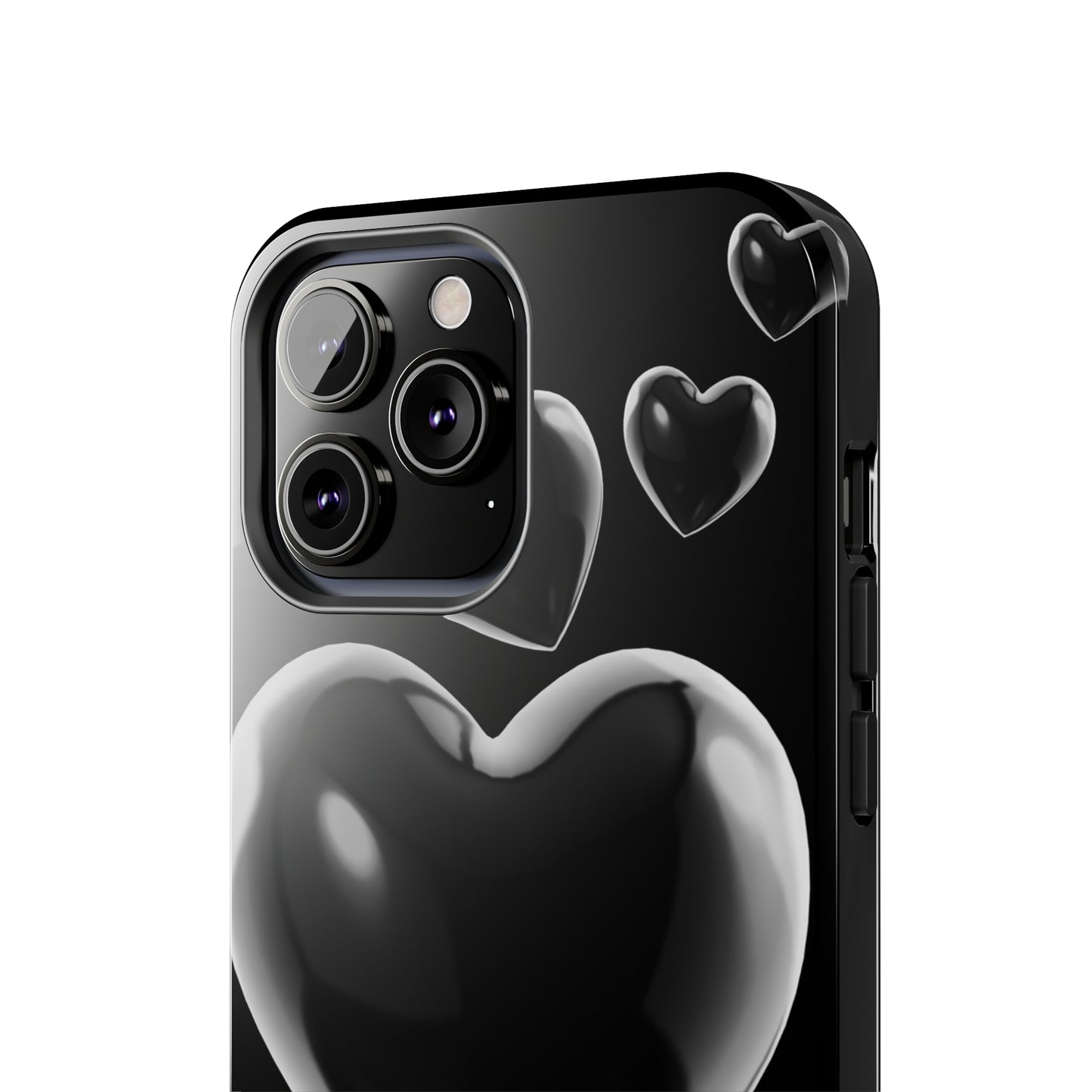 Black & White heart/ Tough IPhone Case