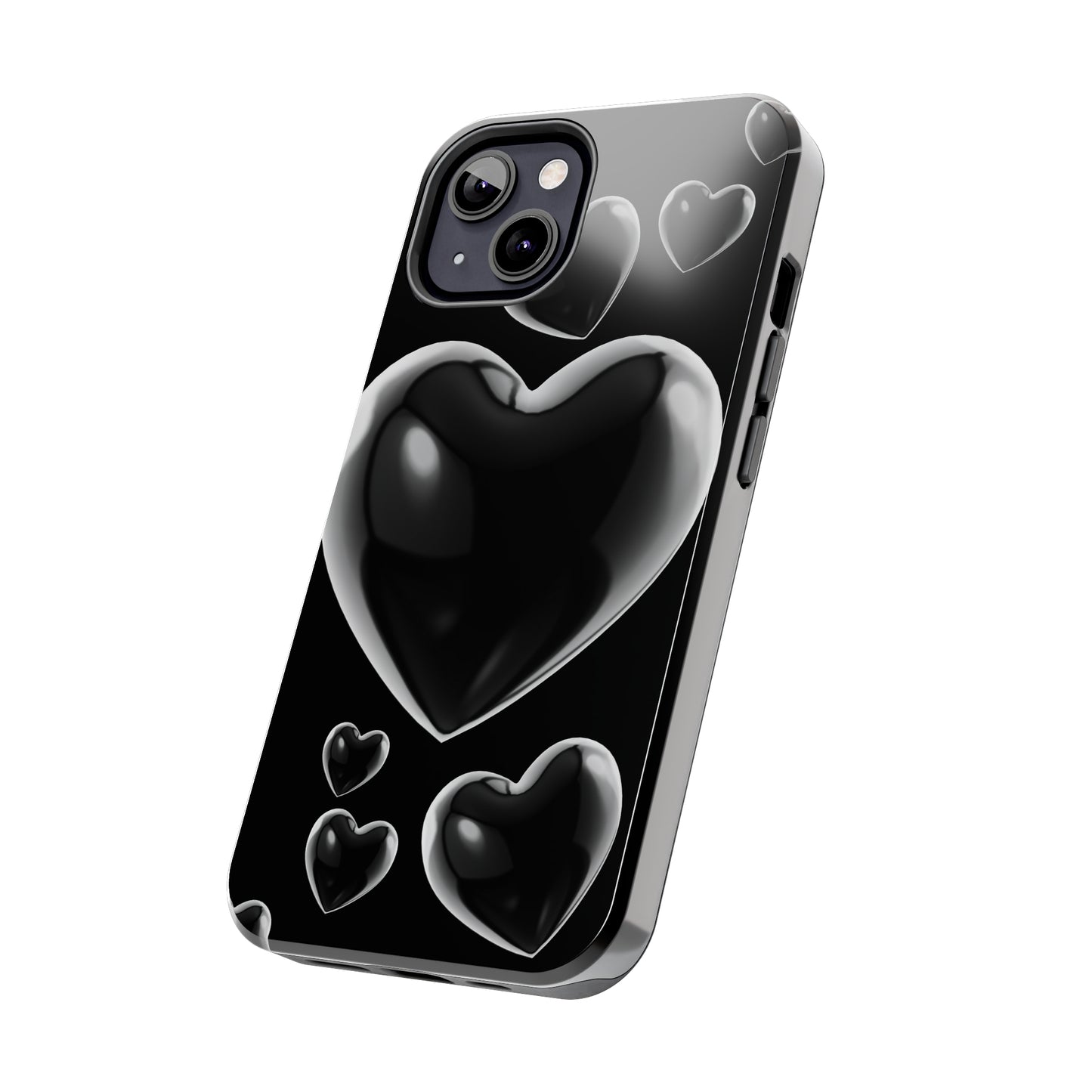 Black & White heart/ Tough IPhone Case