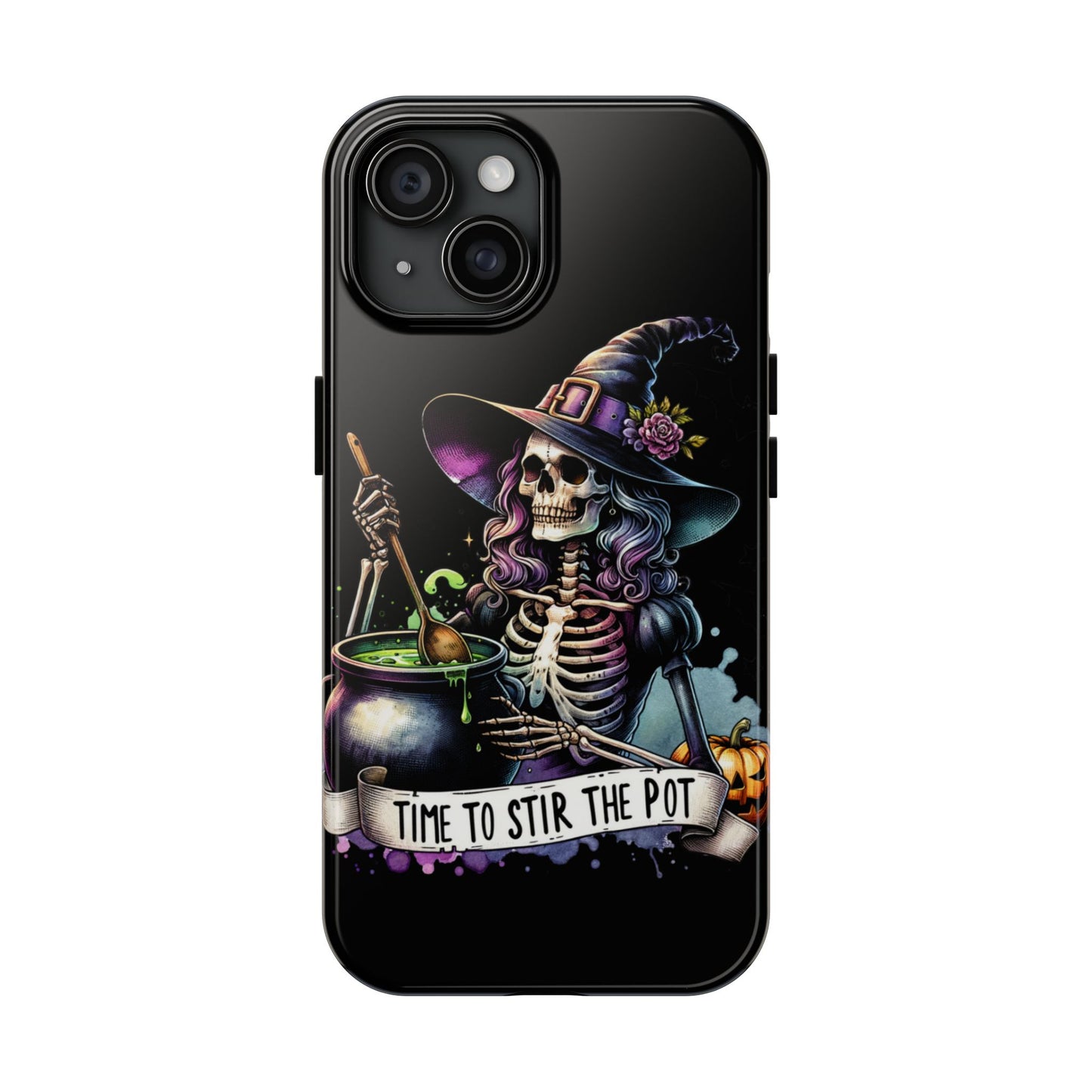 Time to stir the pot, Halloween themed Phone case- iPhone compatible Models 11-16