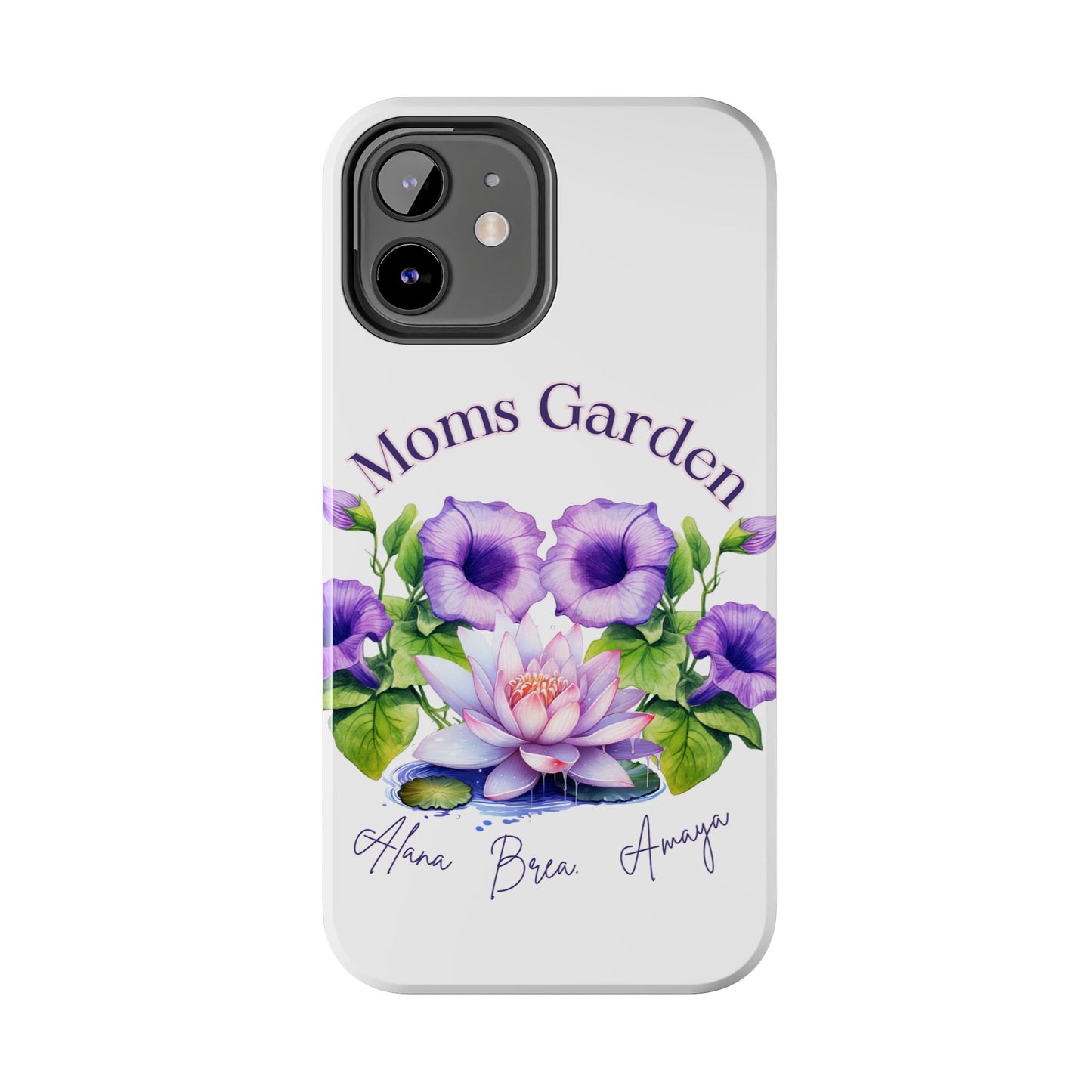 Custom "Moms Garden" phone case personalized Mother's Day gift