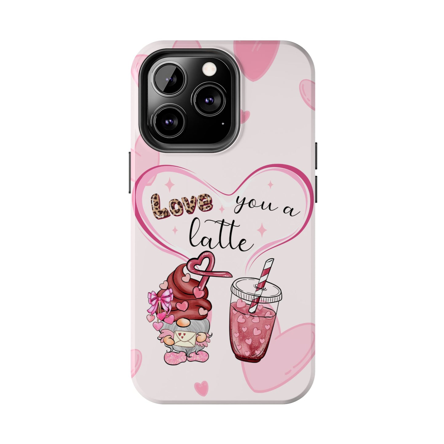 Love you a latte-Valentines day iPhone case- Romantic & stylish design