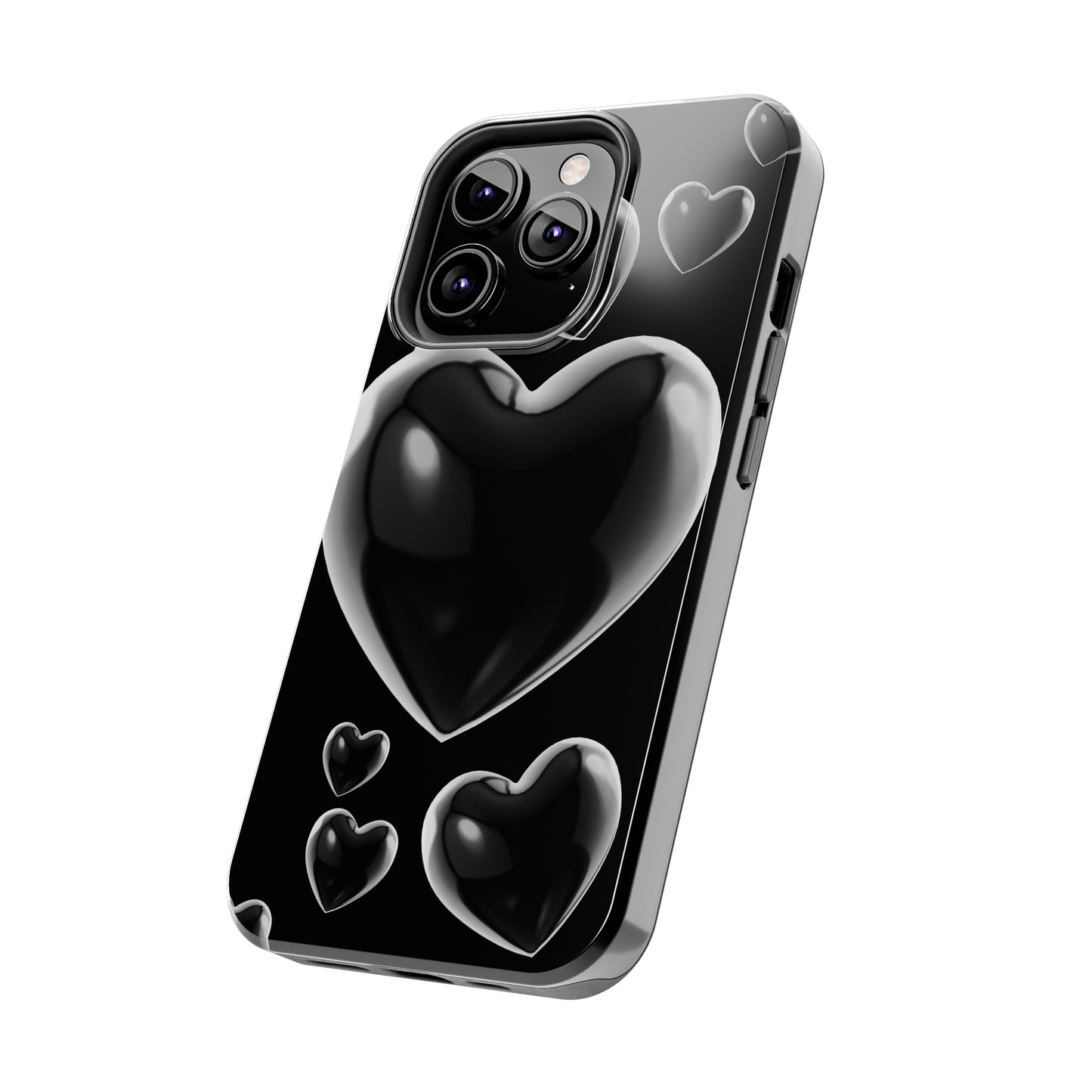 Black & White heart/ Tough IPhone Case