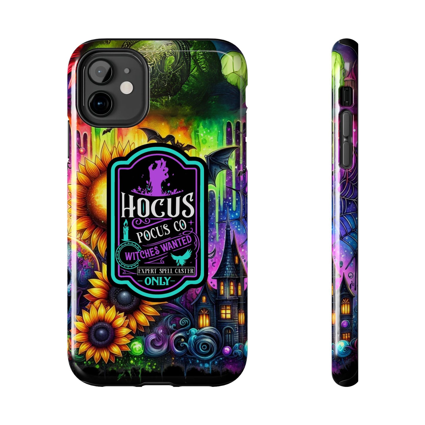witches wanted, Halloween themed iPhone case Models 11-15