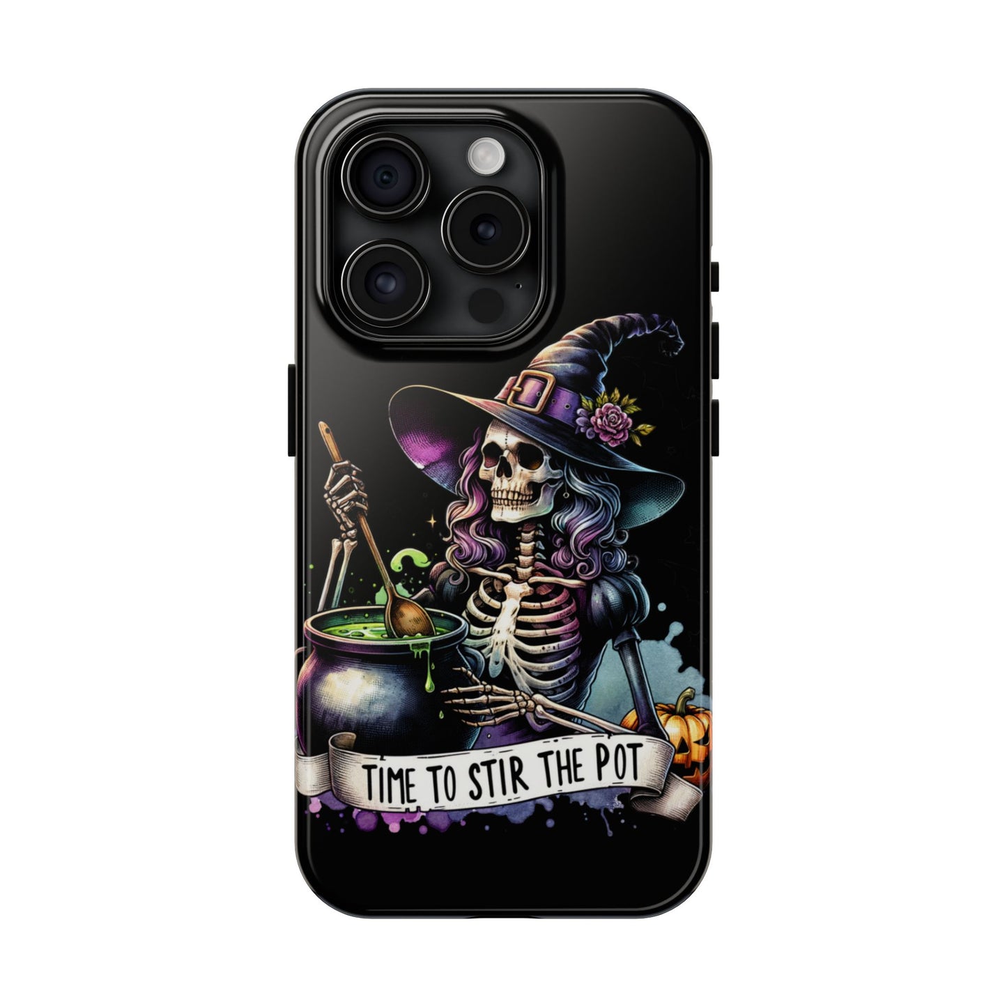 Time to stir the pot, Halloween themed Phone case- iPhone compatible Models 11-16