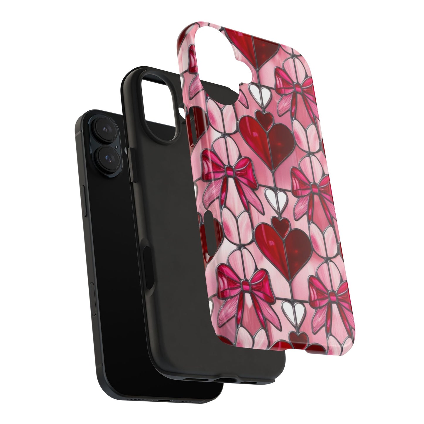 Valentines stained glass Phone Case