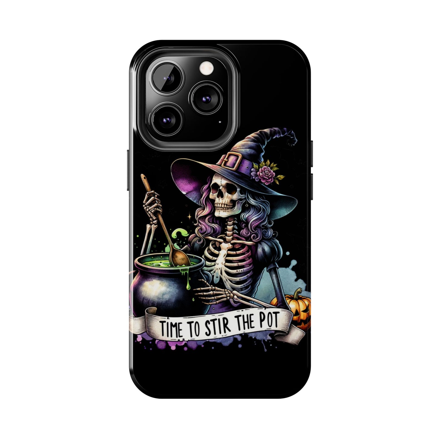 Time to stir the pot, Halloween themed Phone case- iPhone compatible Models 11-16