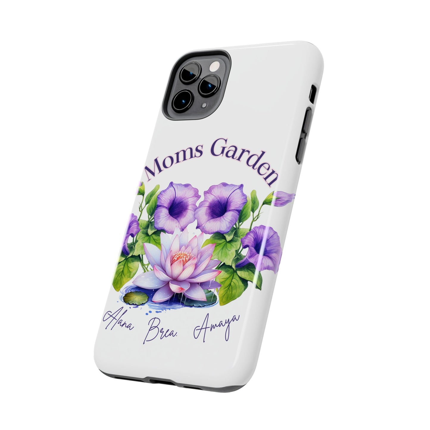 Custom "Moms Garden" phone case personalized Mother's Day gift