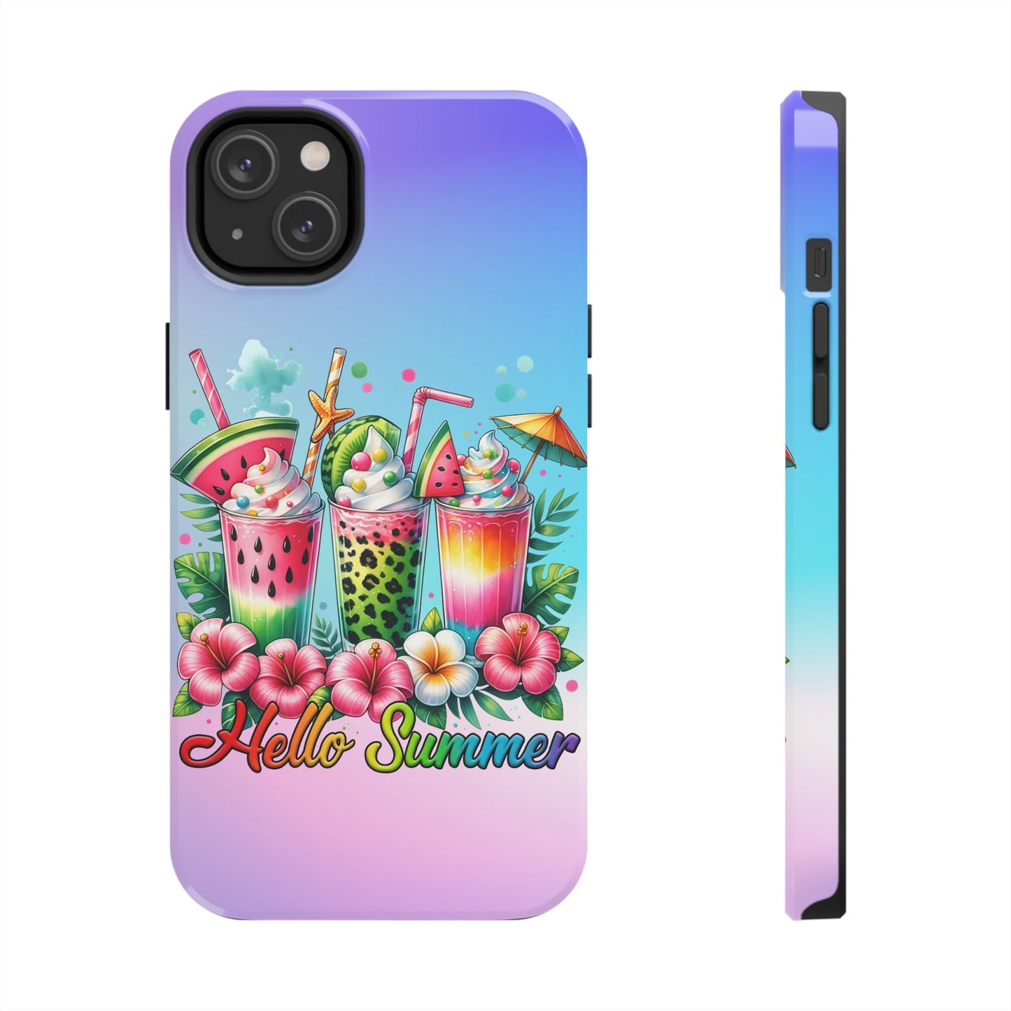 HELLO SUMMER aesthetics Phone case. Compatible with iPhone models 11-16 Custom phone case for smartphones. design for Girls, Woman