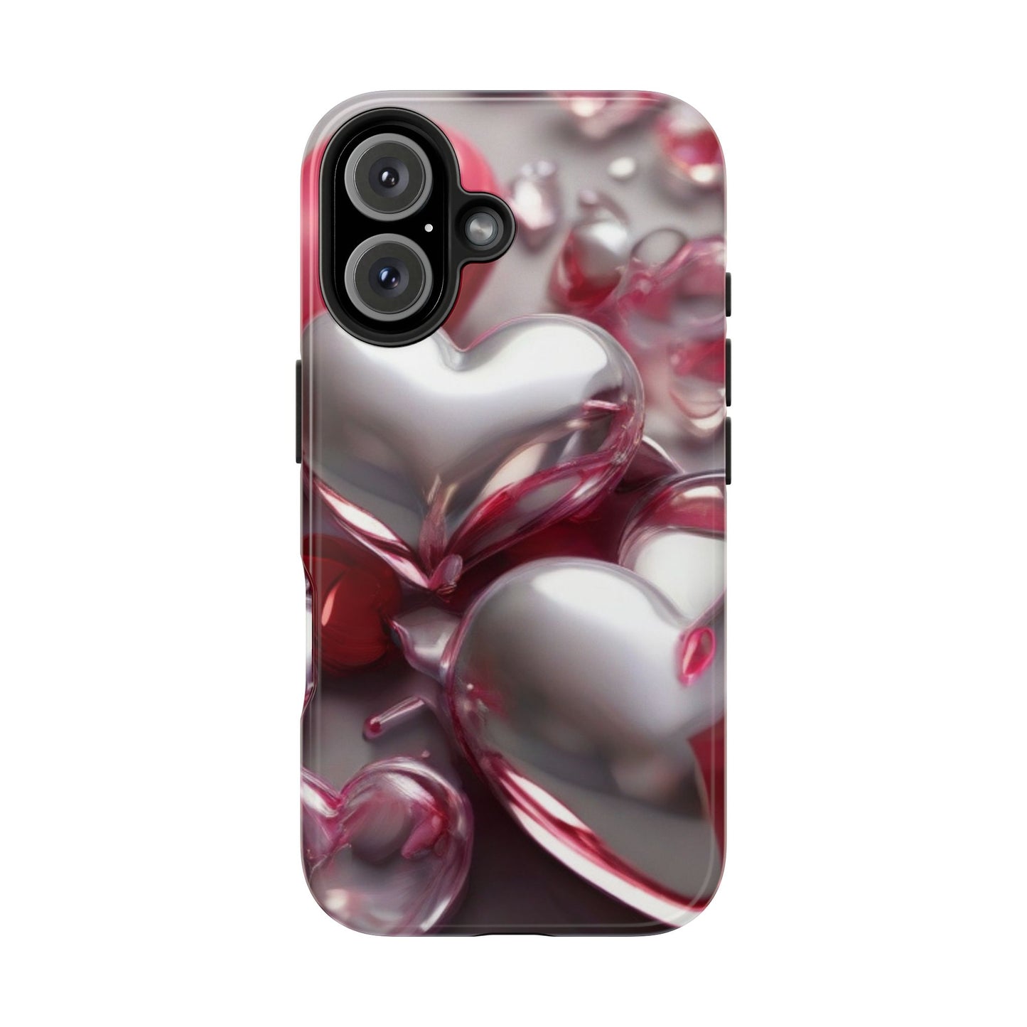 Glass hearts-Valentines day iPhone case- Romantic & stylish design