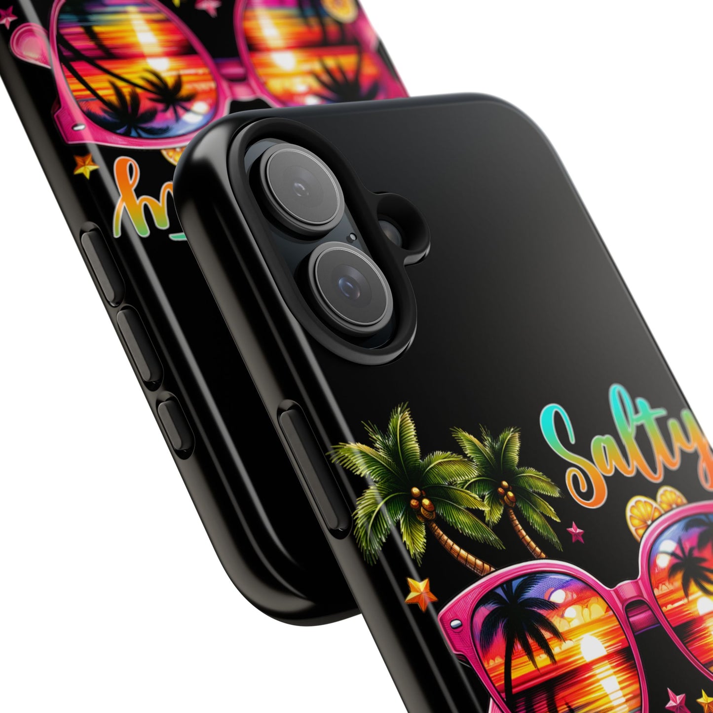 Salty beach summer aesthetics iPhone case. Compatible with iPhone models 11-16. Custom phone case for smartphones. design for Girls, Woman