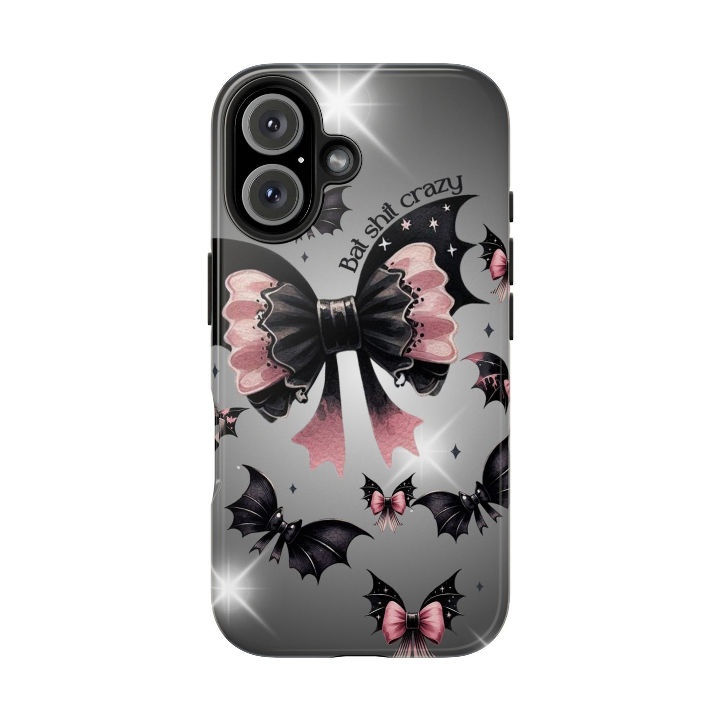 Bat Shit Crazy- Halloween themed Phone case- iPhone compatible Models 11-16