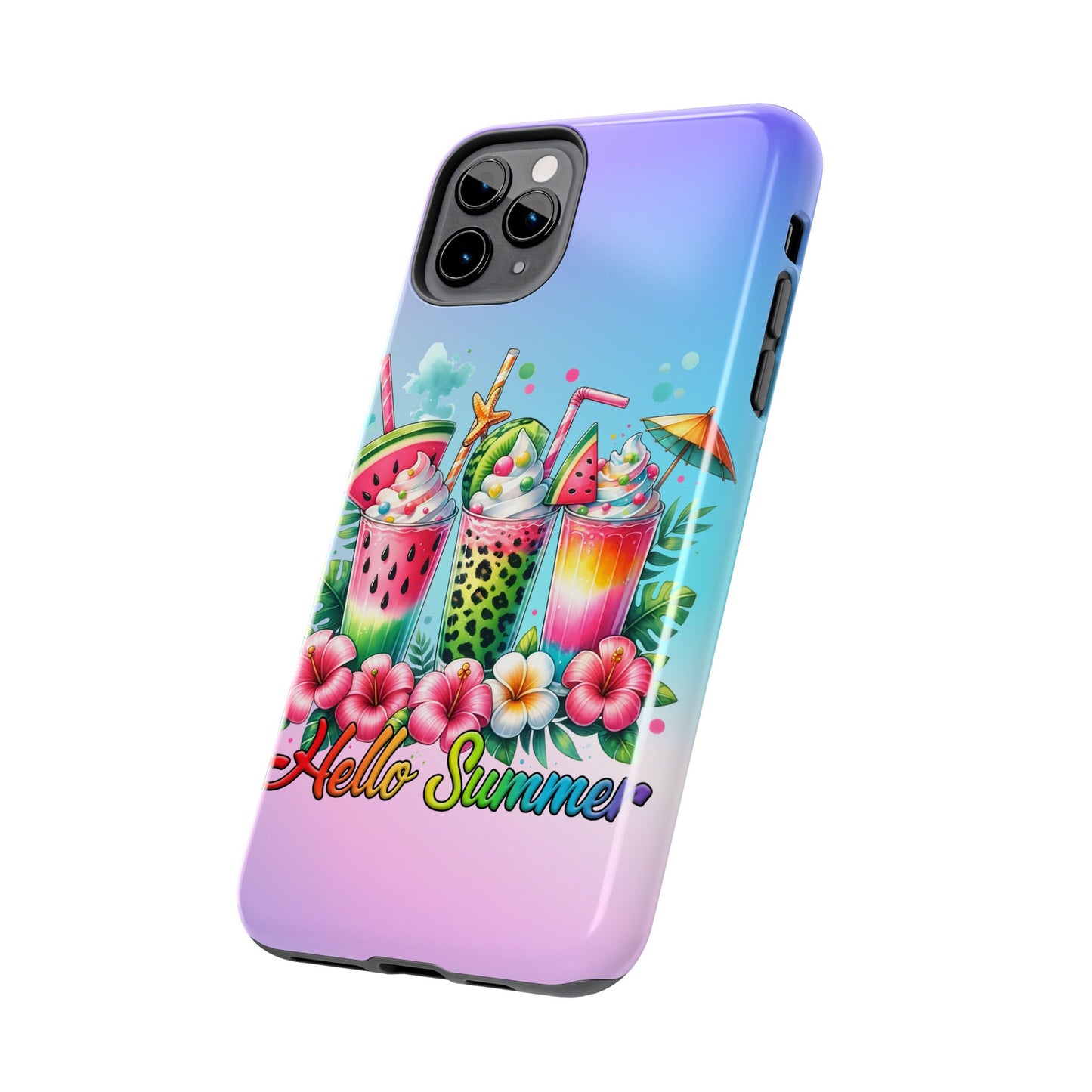 HELLO SUMMER aesthetics Phone case. Compatible with iPhone models 11-16 Custom phone case for smartphones. design for Girls, Woman
