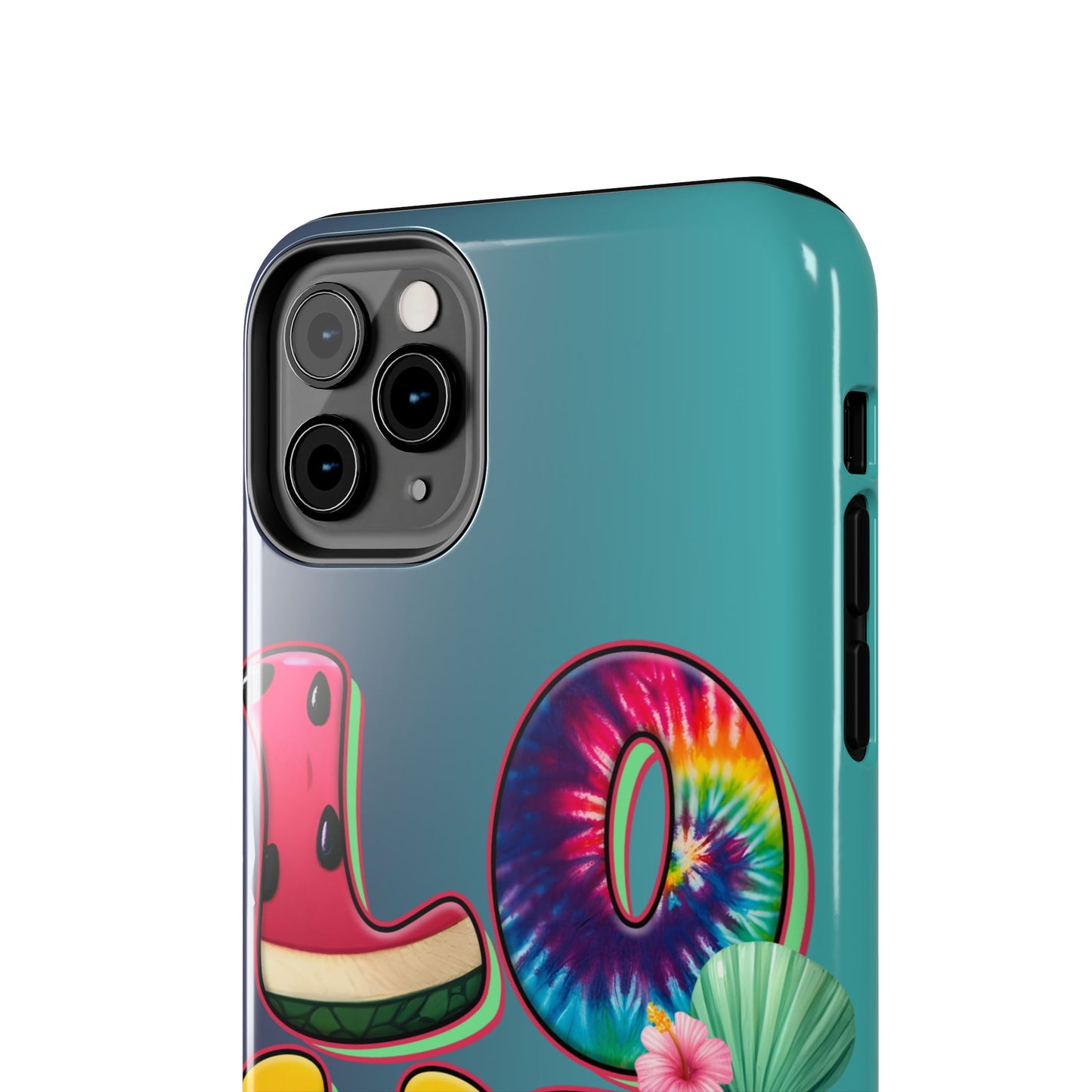 Boho style LOVE summer aesthetics iPhone case. Compatible with iPhone models 11-16 Custom phone case for smartphones. design for Girls, Woman
