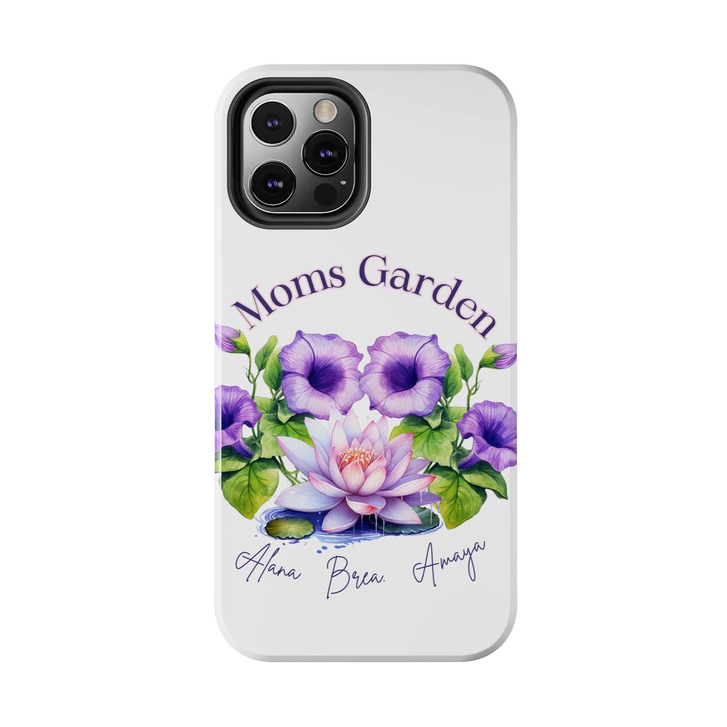 Custom "Moms Garden" phone case personalized Mother's Day gift