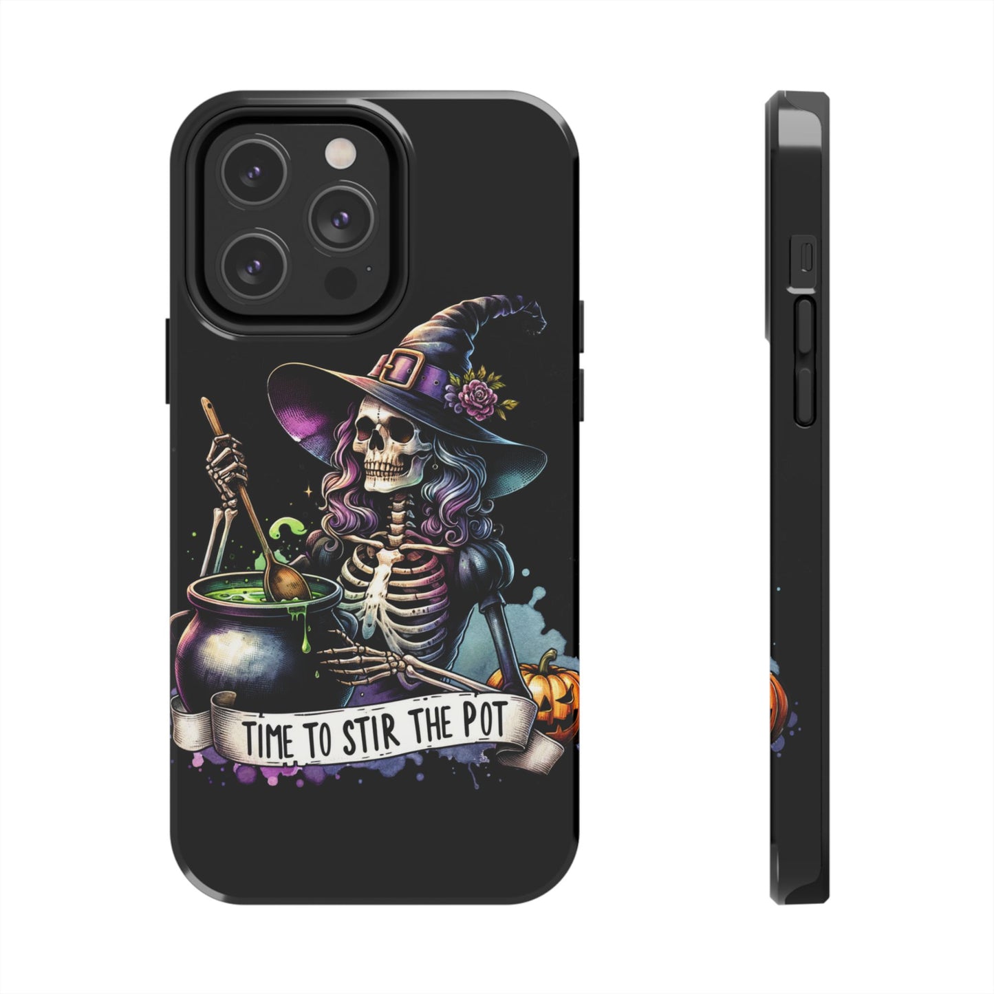 Time to stir the pot, Halloween themed Phone case- iPhone compatible Models 11-16