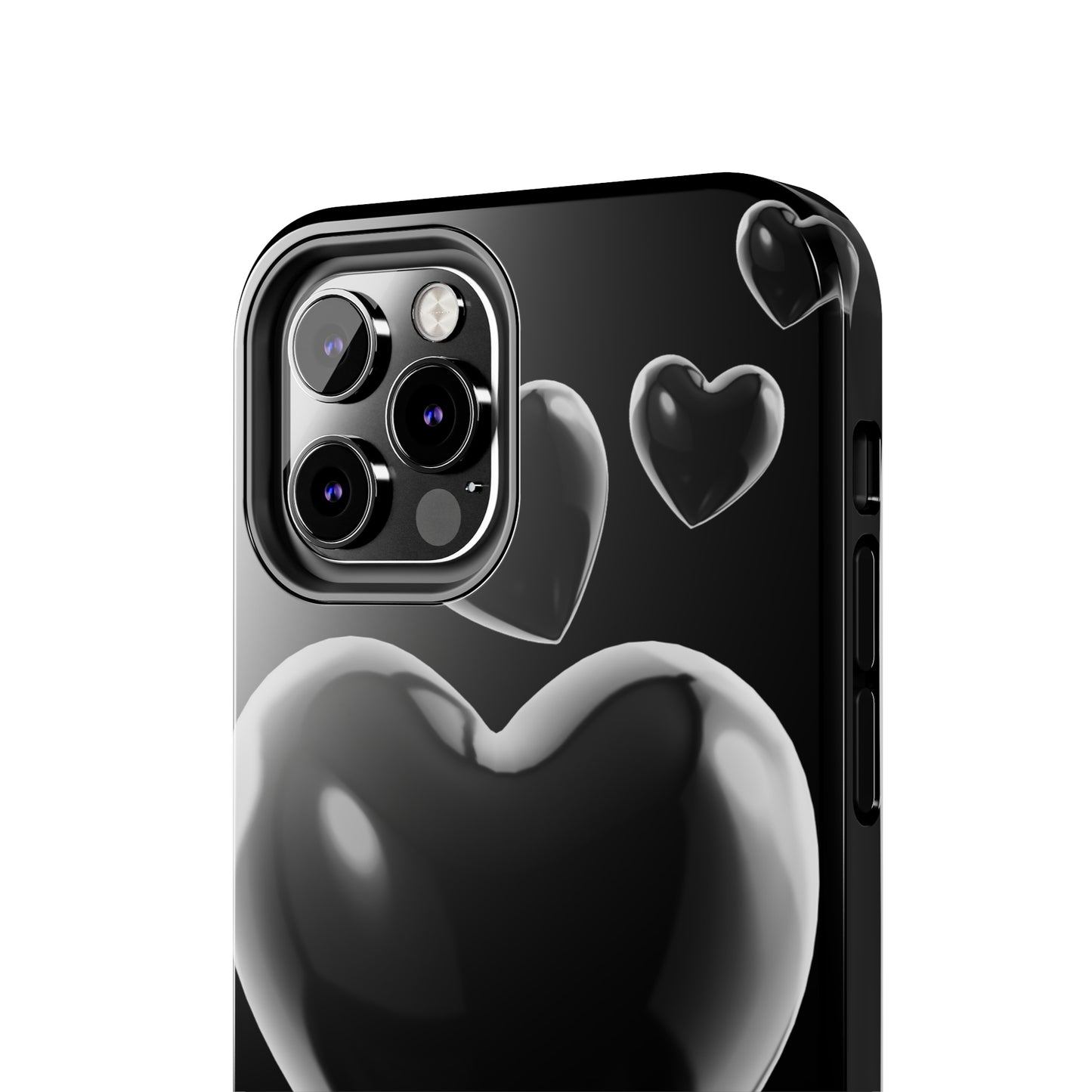 Black & White heart/ Tough IPhone Case