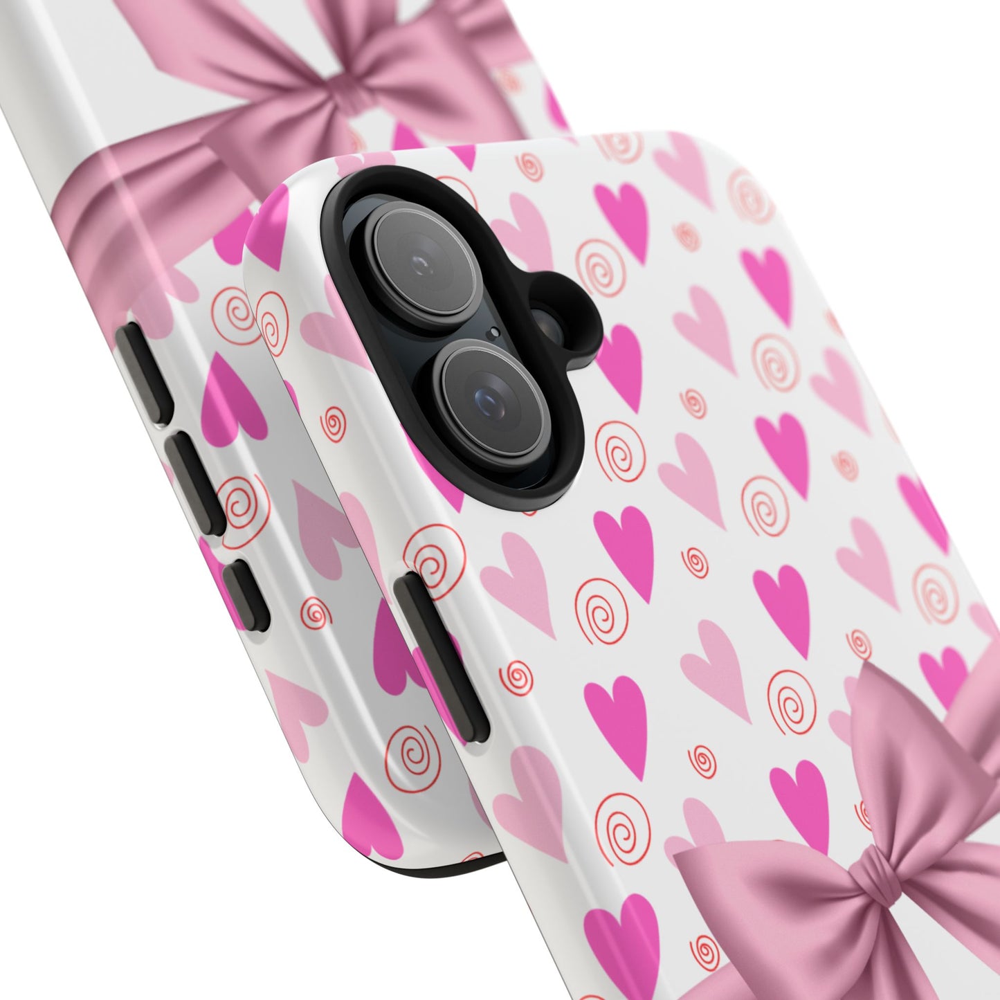Hearts & Bow Valentines day iPhone case- Romantic & stylish design