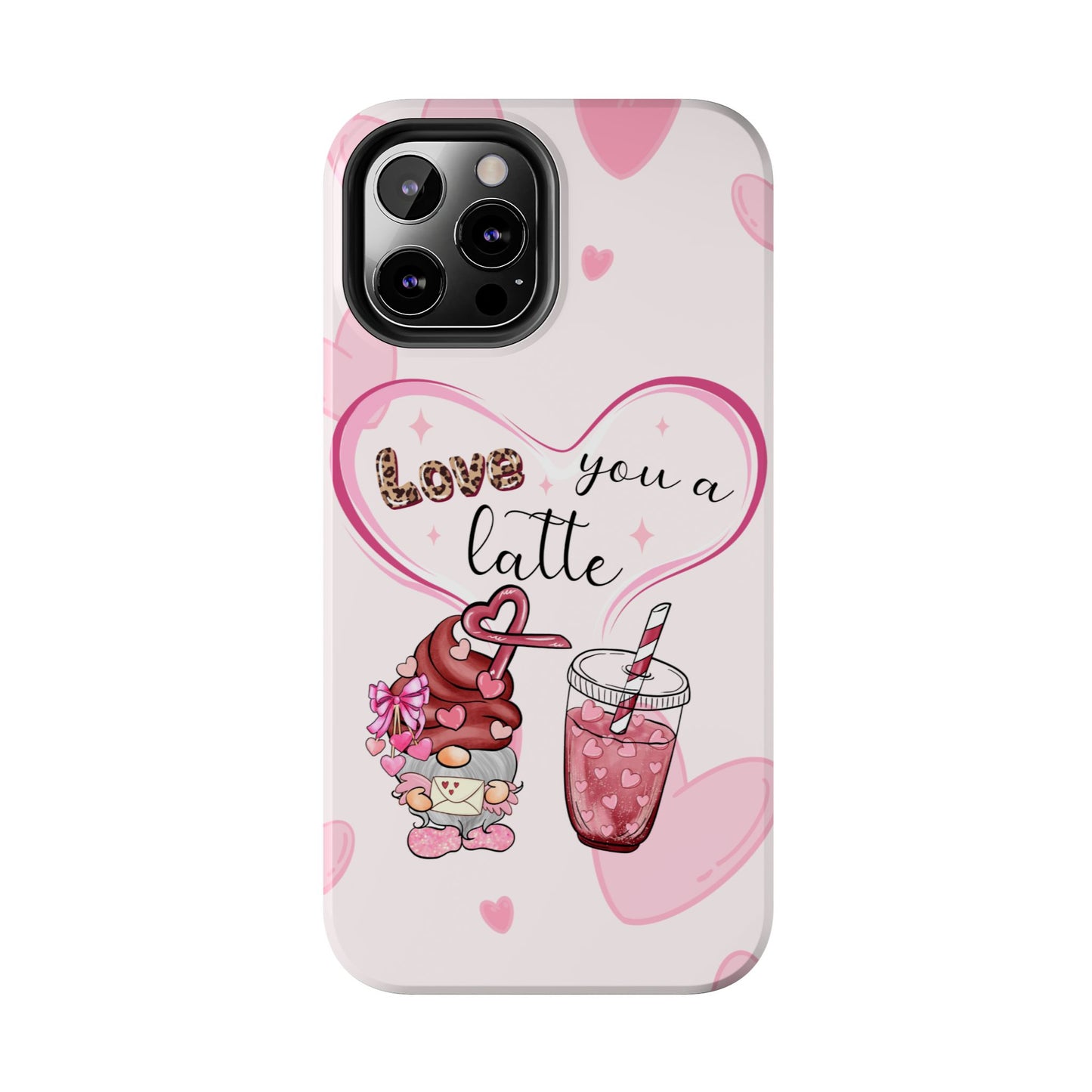 Love you a latte-Valentines day iPhone case- Romantic & stylish design
