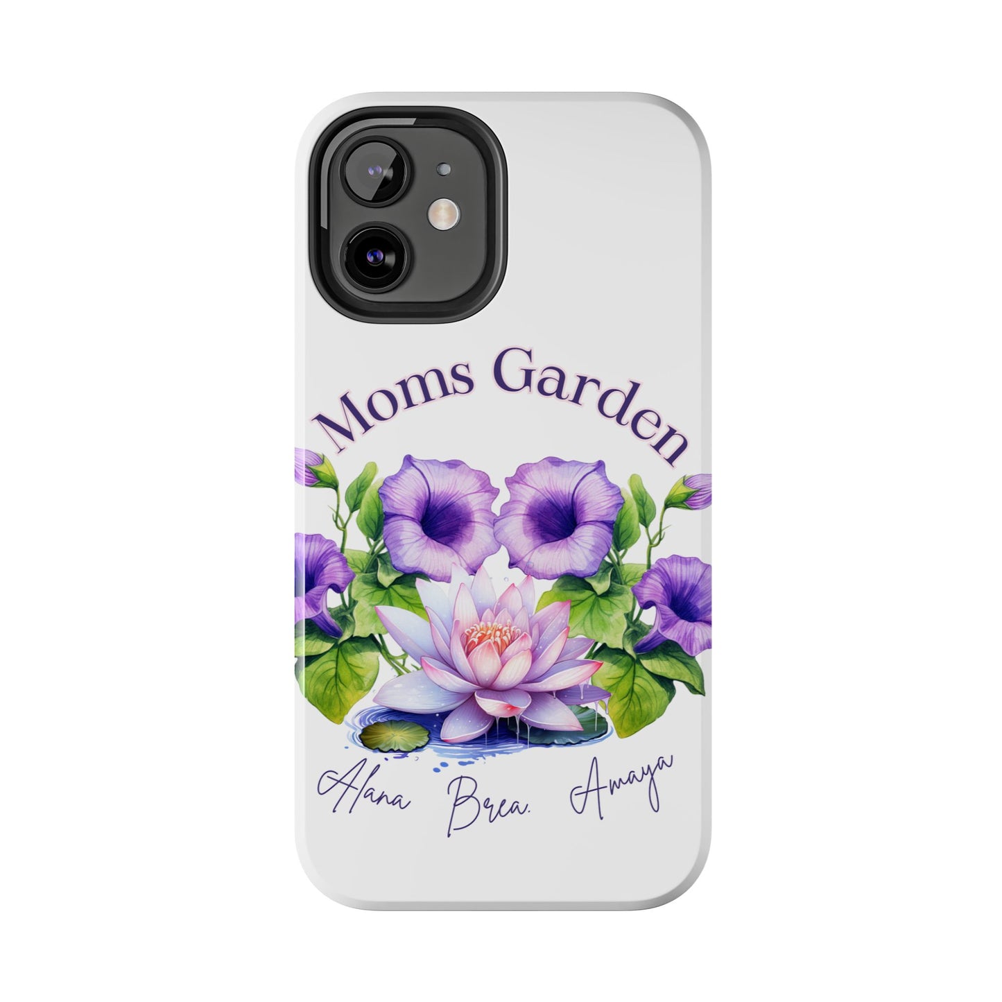 Custom "Moms Garden" phone case personalized Mother's Day gift