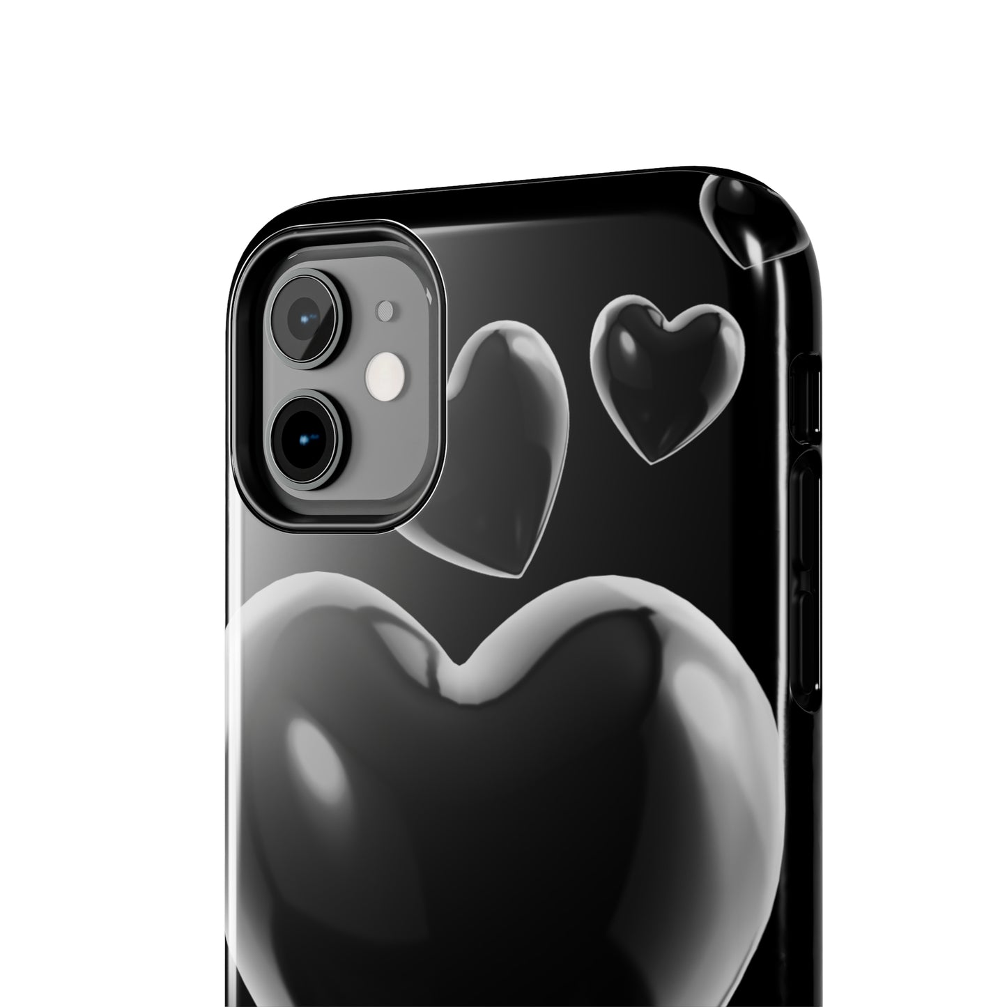 Black & White heart/ Tough IPhone Case