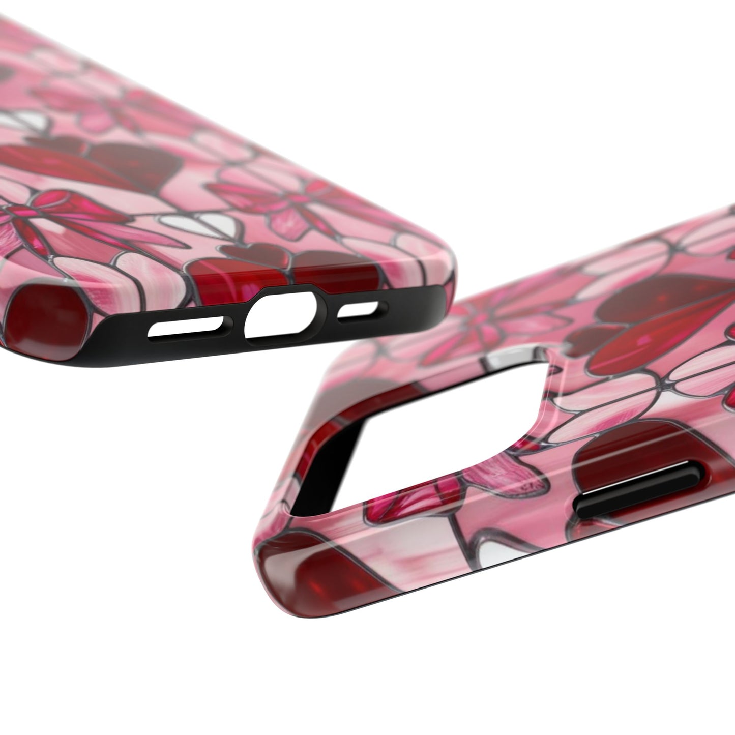 Valentines stained glass Phone Case