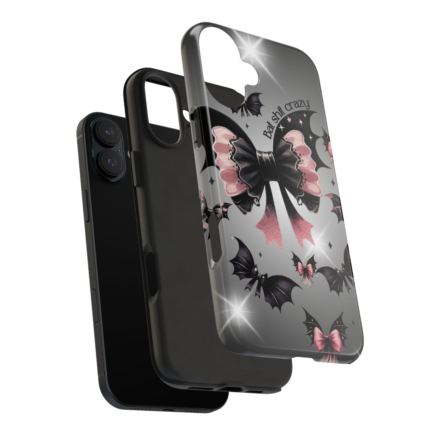 Bat Shit Crazy- Halloween themed Phone case- iPhone compatible Models 11-16