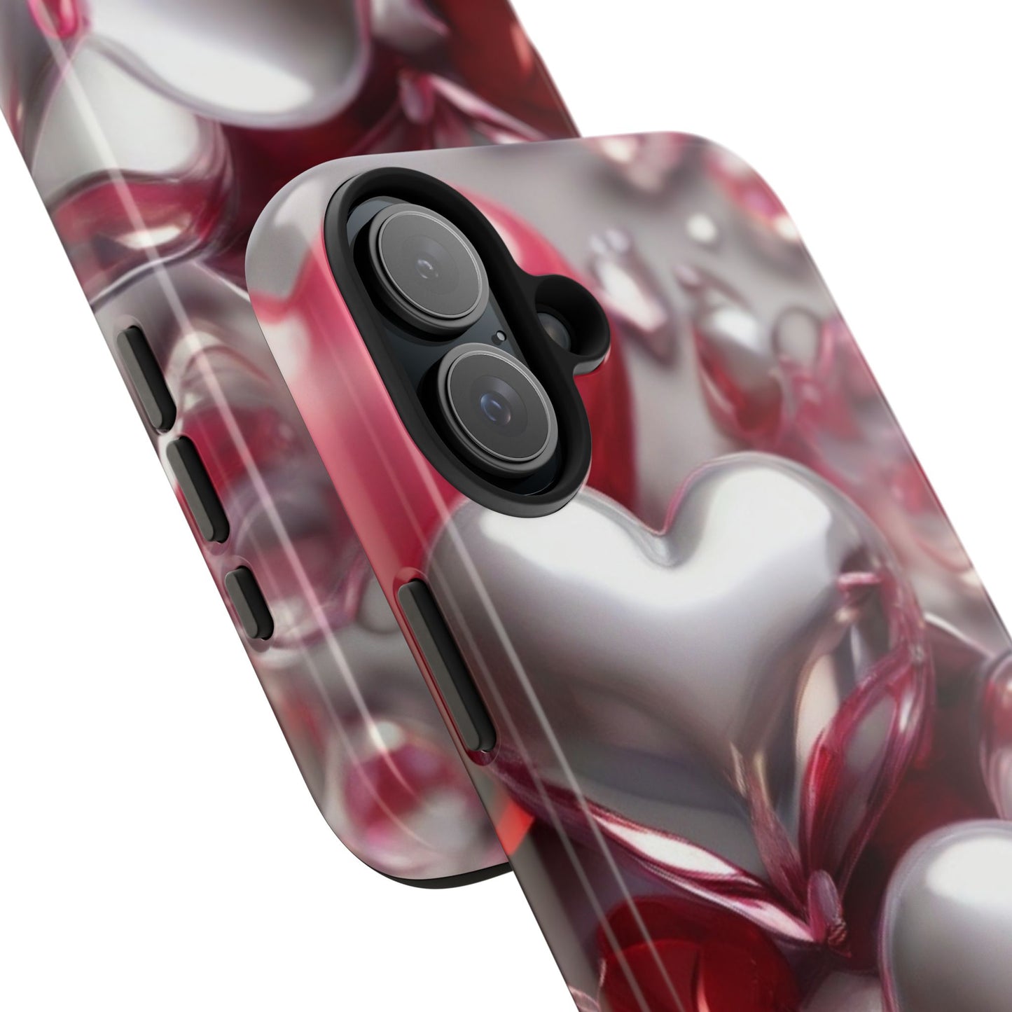 Glass hearts-Valentines day iPhone case- Romantic & stylish design