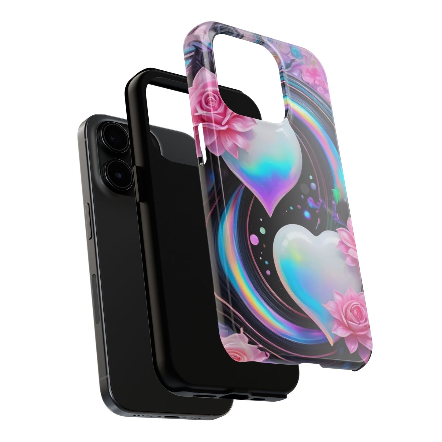 Floral Hearts & Rainbows iPhone Case | Sole Artist Studio