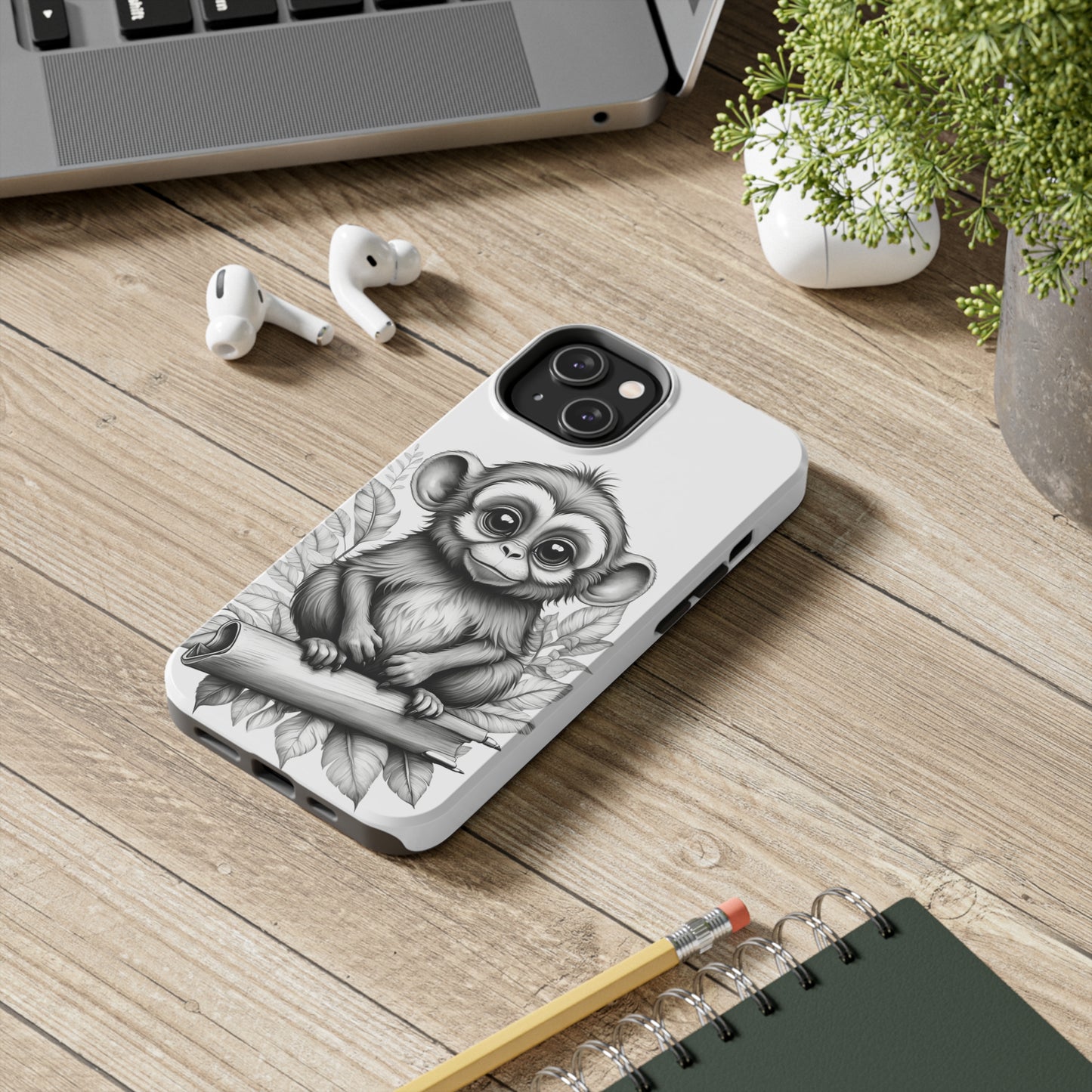 Monkey sketch art phone case iPhone accessories
