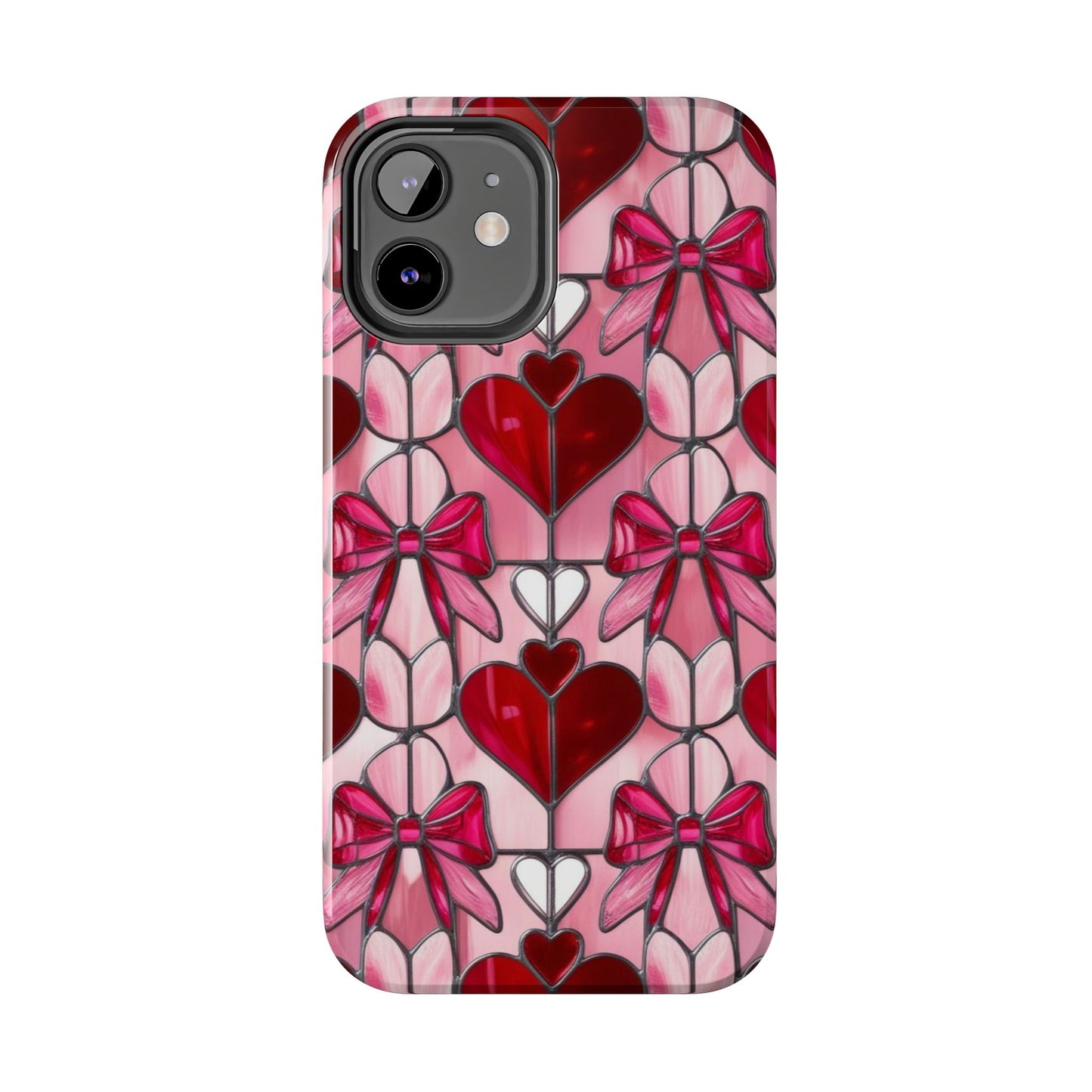 Valentines stained glass Phone Case