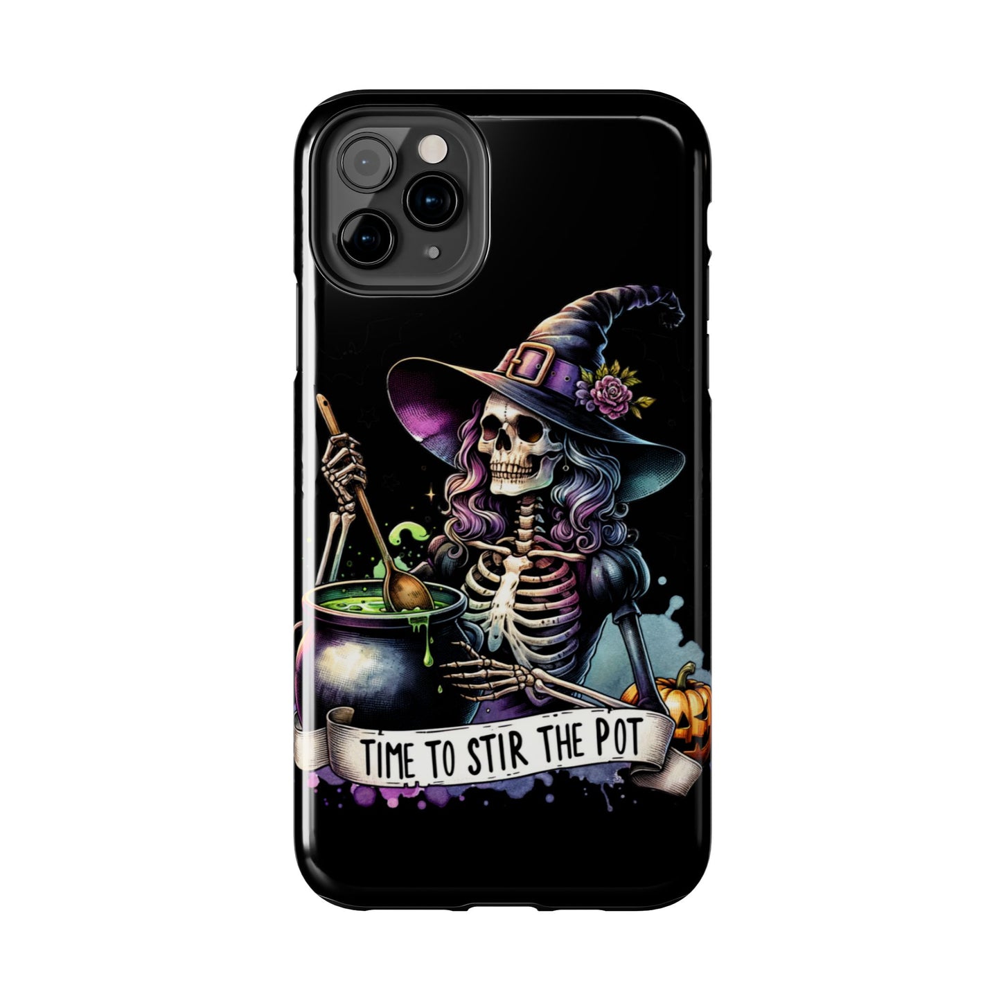 Time to stir the pot, Halloween themed Phone case- iPhone compatible Models 11-16