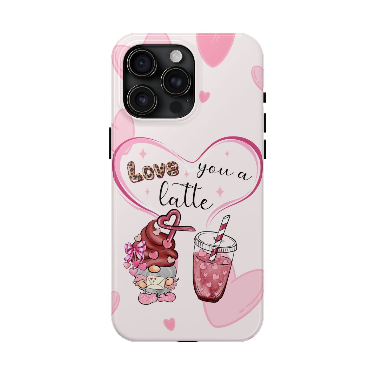 Love you a latte-Valentines day iPhone case- Romantic & stylish design