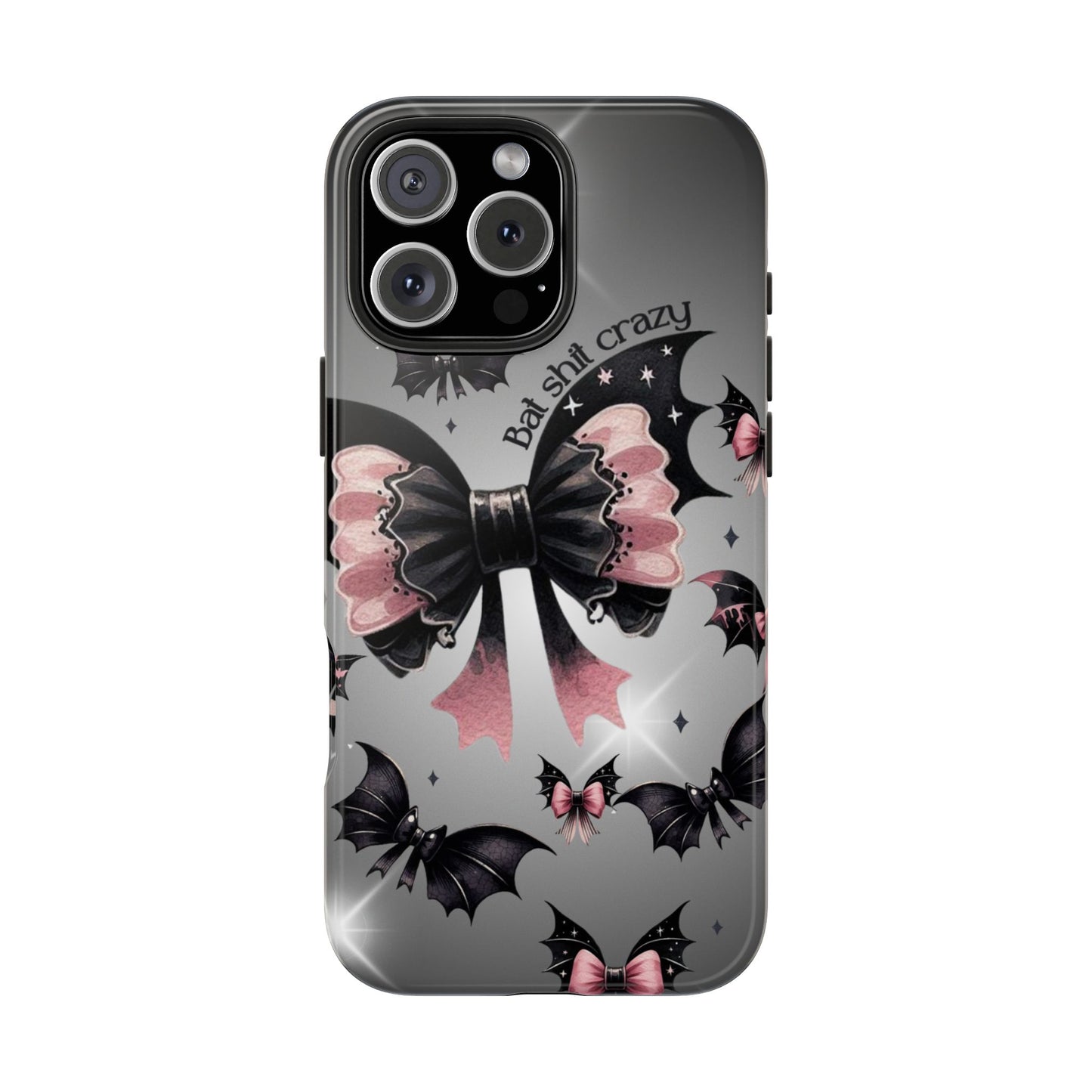 Bat Shit Crazy- Halloween themed Phone case- iPhone compatible Models 11-16