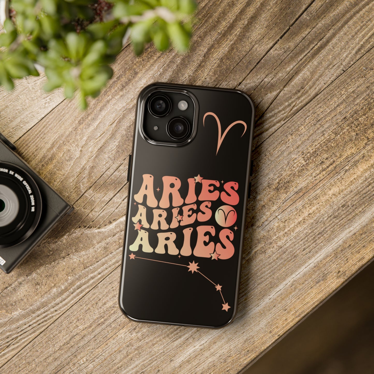 Aries bubble letter Tough iPhone Case iphone 14 accessories
