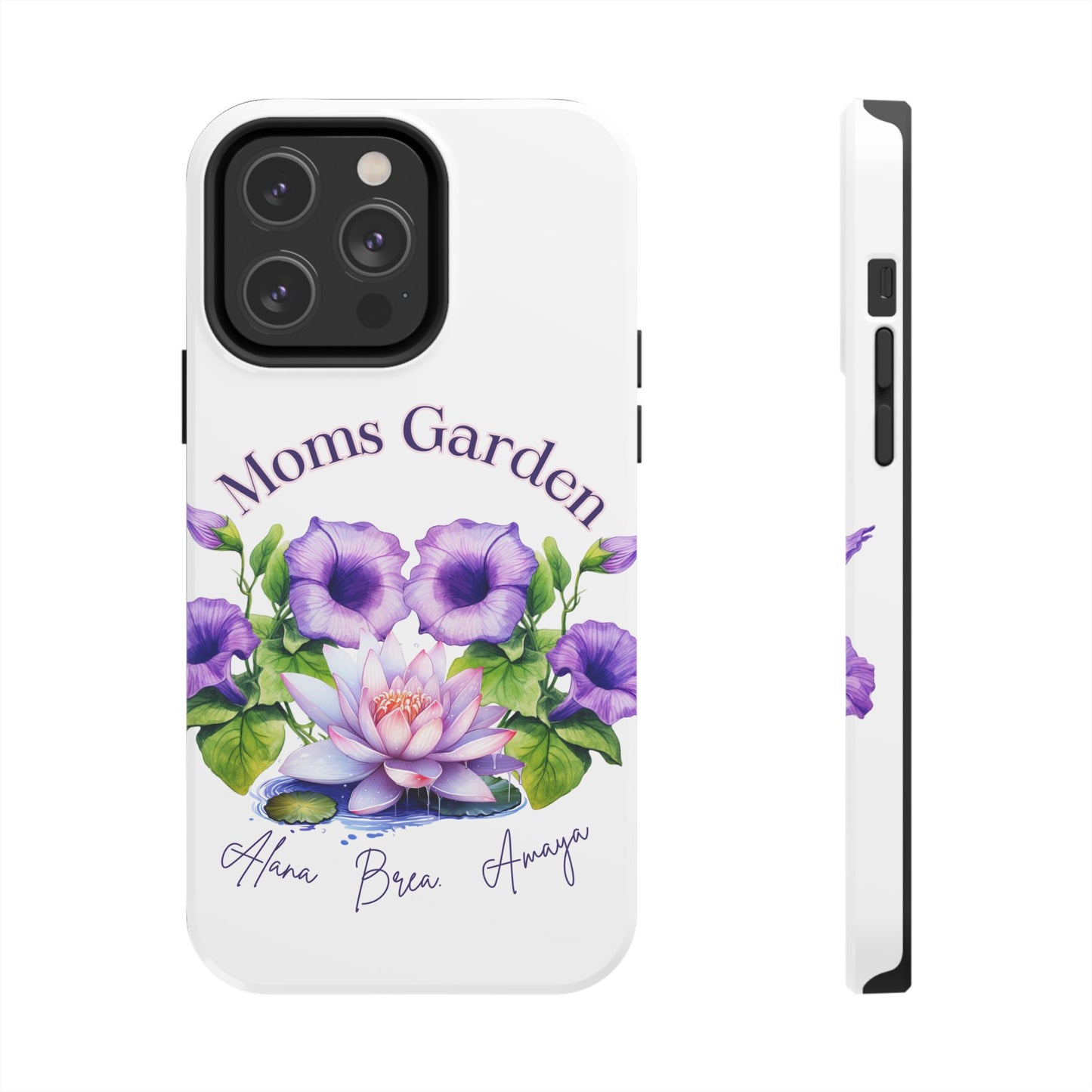 Custom "Moms Garden" phone case personalized Mother's Day gift