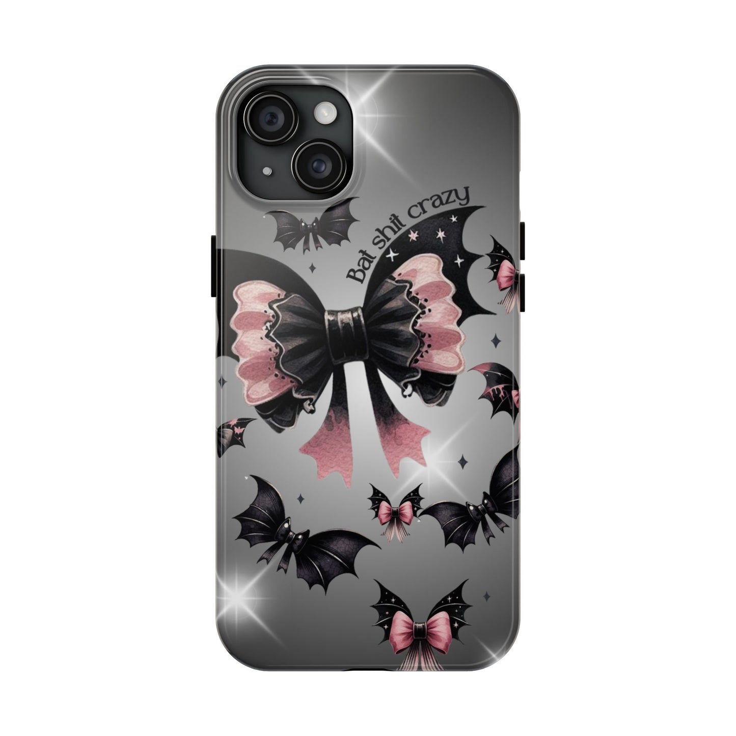 Bat Shit Crazy- Halloween themed Phone case- iPhone compatible Models 11-16