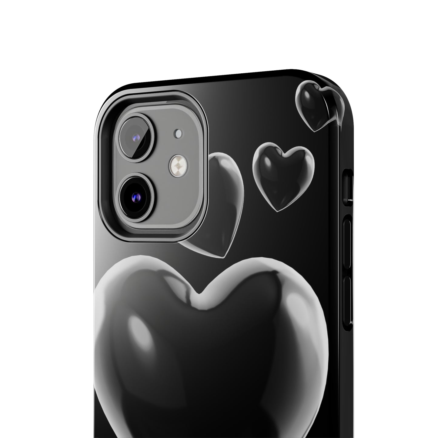 Black & White heart/ Tough IPhone Case