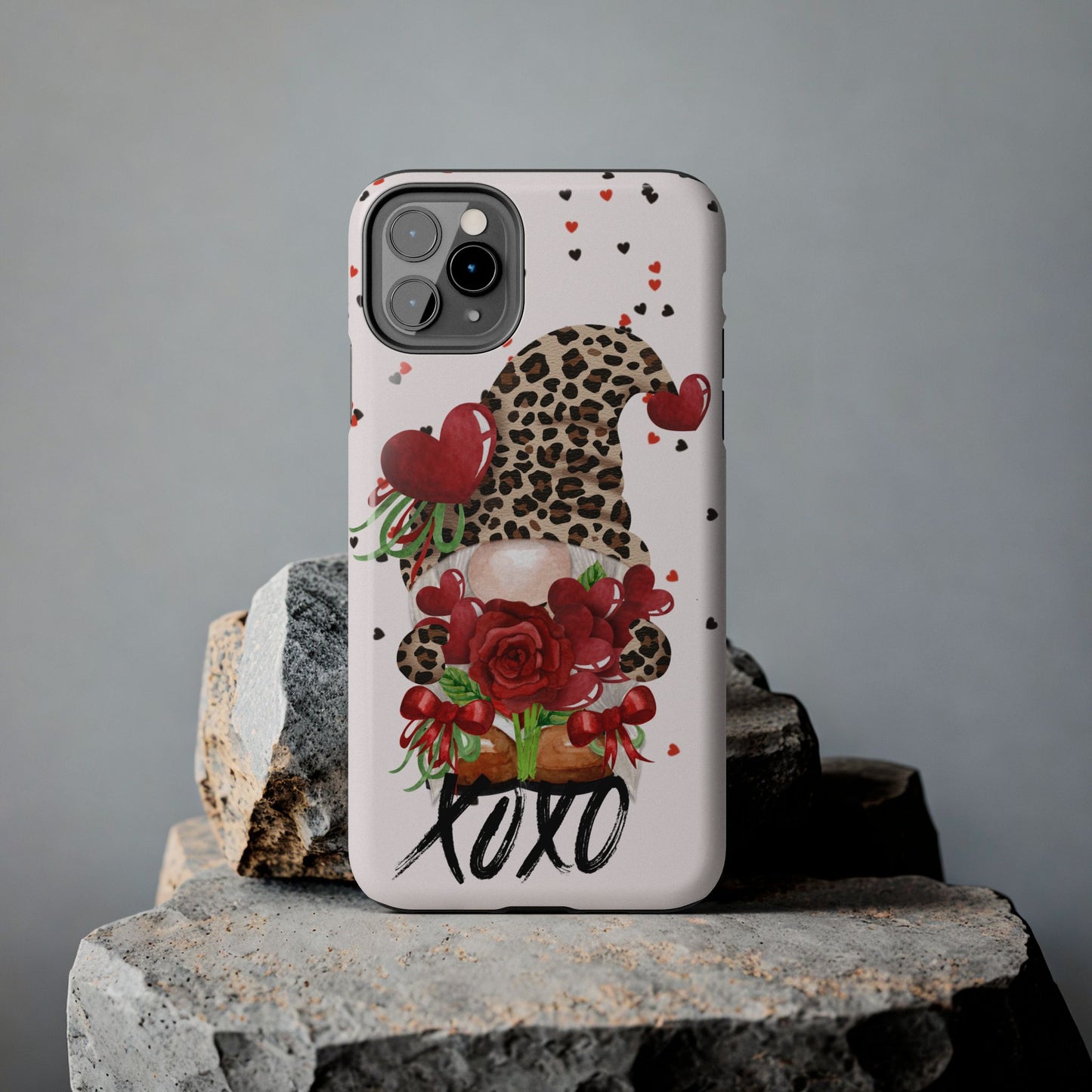 XOXO Gnome-Valentines day iPhone case- Romantic & stylish design