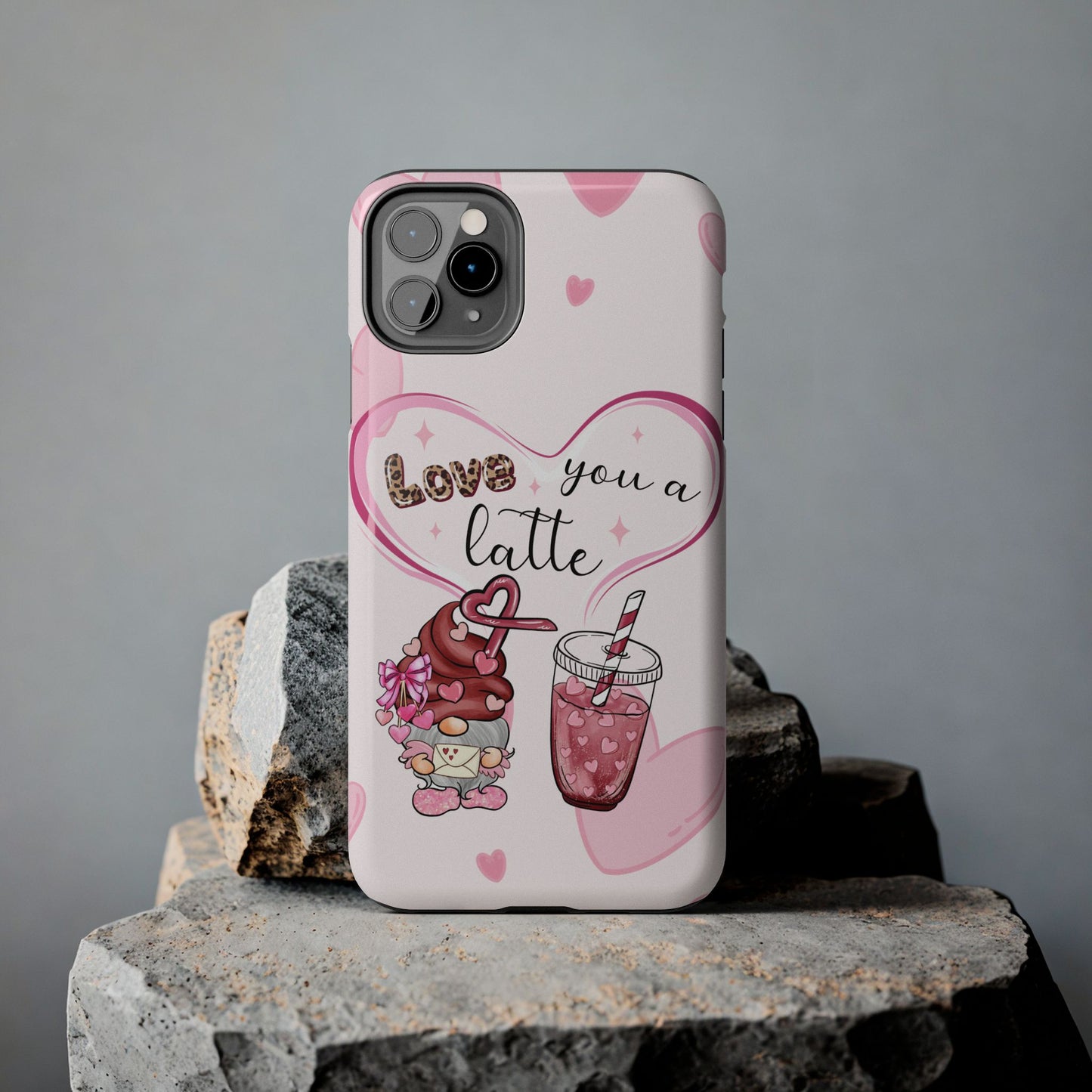 Love you a latte-Valentines day iPhone case- Romantic & stylish design