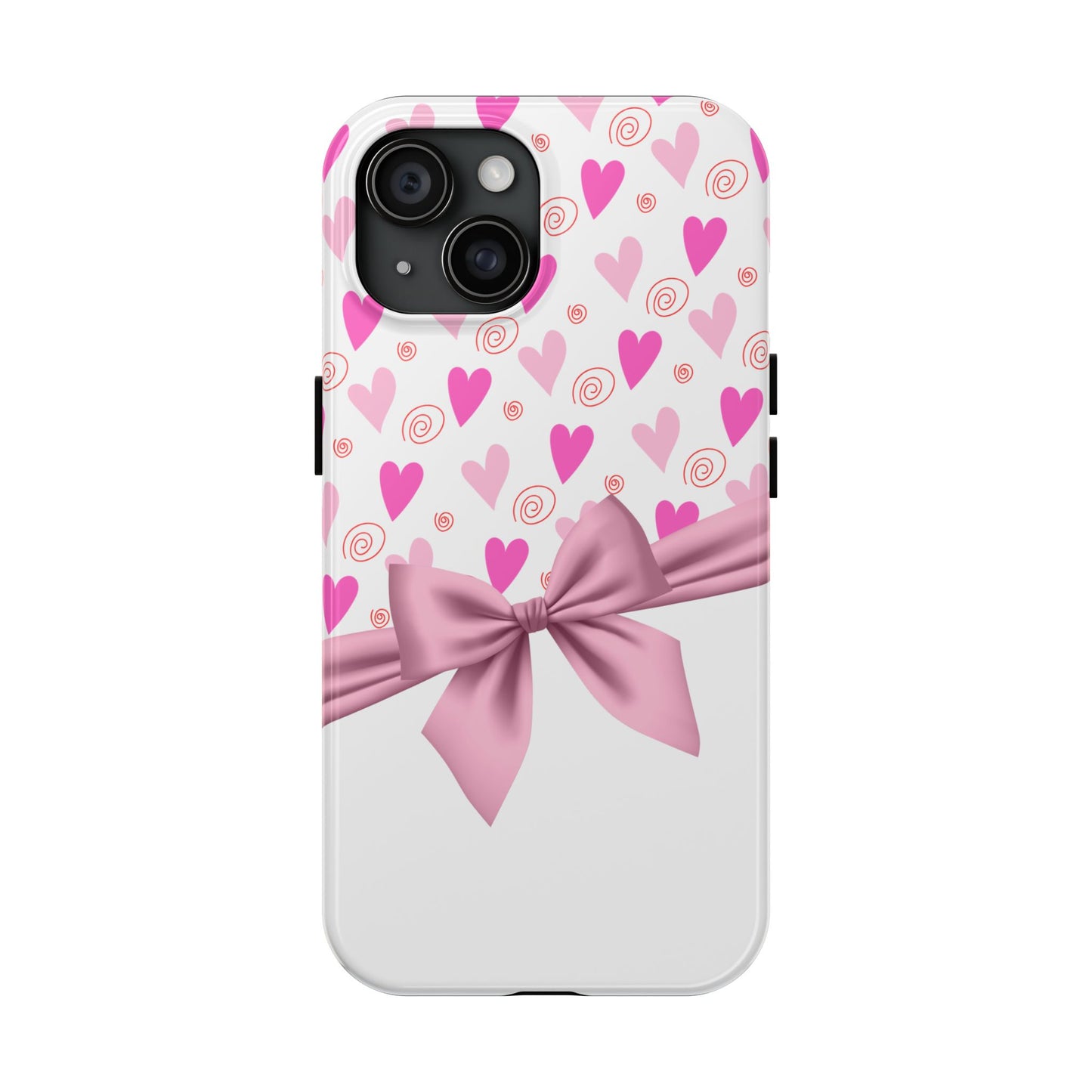 Hearts & Bow Valentines day iPhone case- Romantic & stylish design
