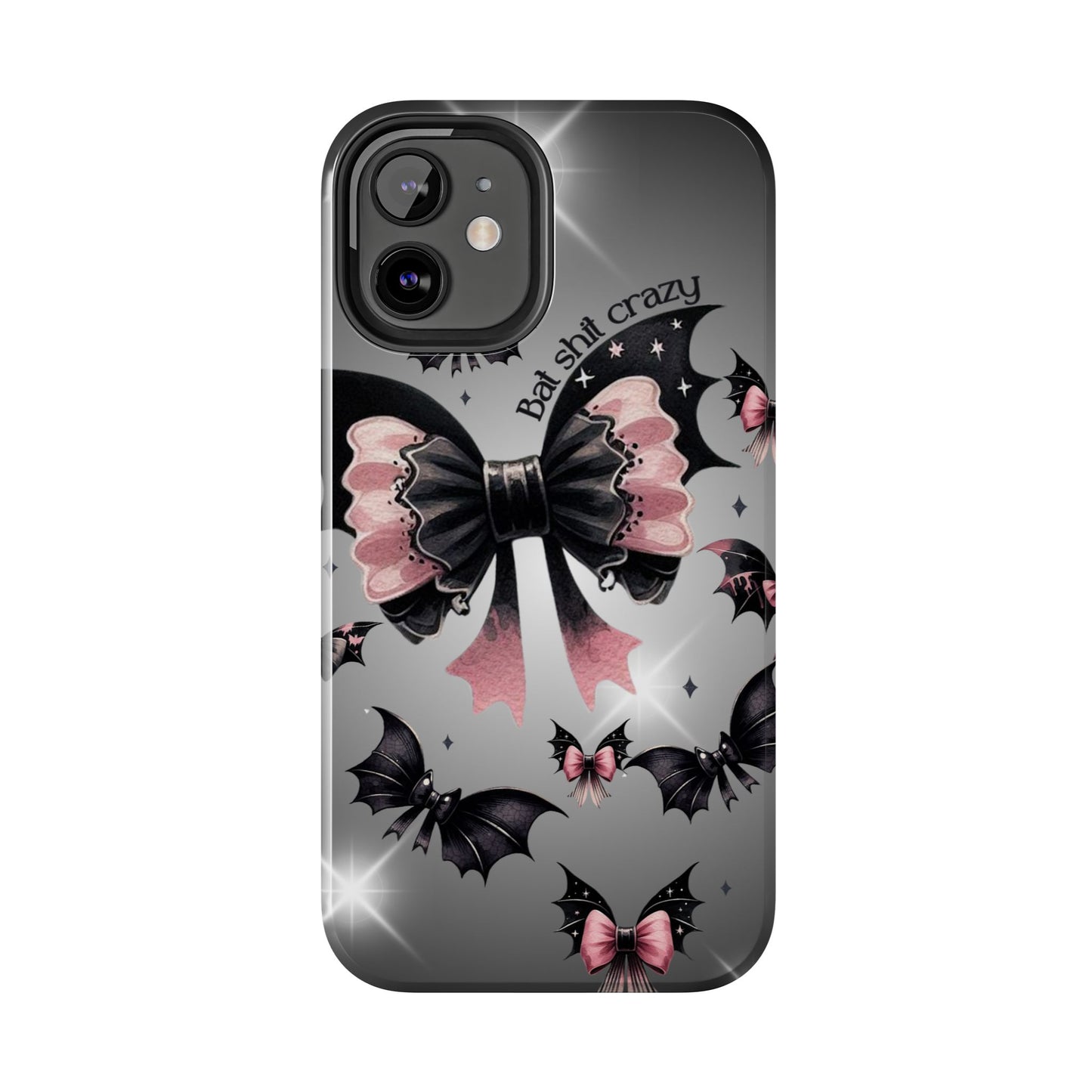 Bat Shit Crazy- Halloween themed Phone case- iPhone compatible Models 11-16