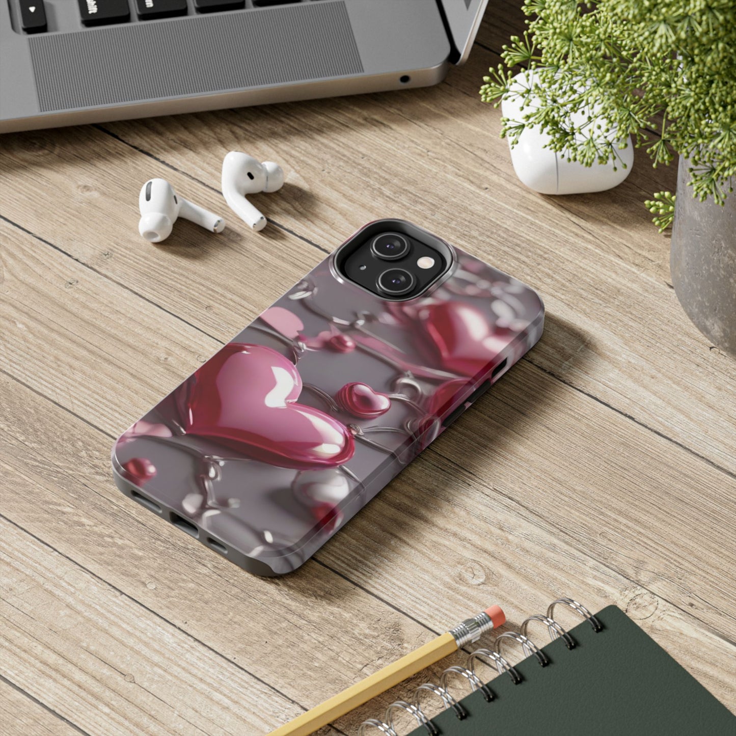 Wired heart- Valentines day iPhone case- Romantic & stylish design